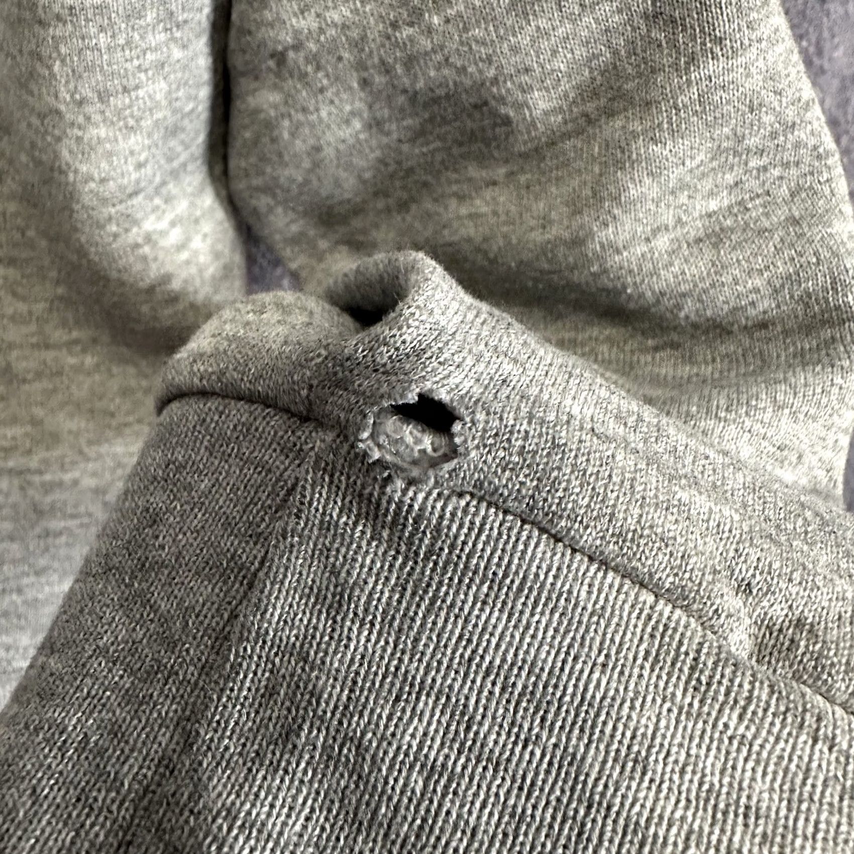 Vintage VINTAGE The Cotton Exchange Hoodie Mens M Gray USA Made Distressed Pocket Pullover Cotton Blend Hooded Regular Size Shirt? Size US M / EU 48-50 / 2 - 6 Thumbnail