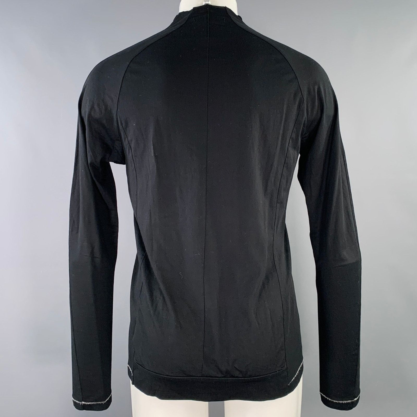 The Viridi-anne THE VIRIDI-ANNE M Black Cotton Crew Neck Long Sleeve T-shirt Size US M / EU 48-50 / 2 - 3 Thumbnail