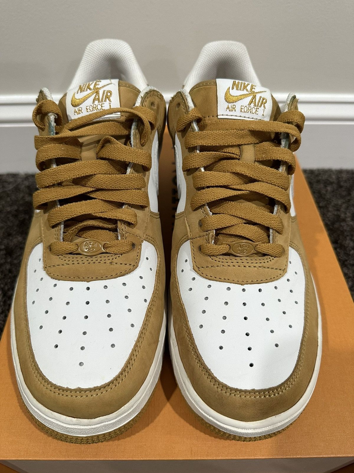 Nike Nike Air Force 1 Low Barcode Wheat 2006 Sneaker Size US 9.5 / EU 42-43 - 3 Thumbnail