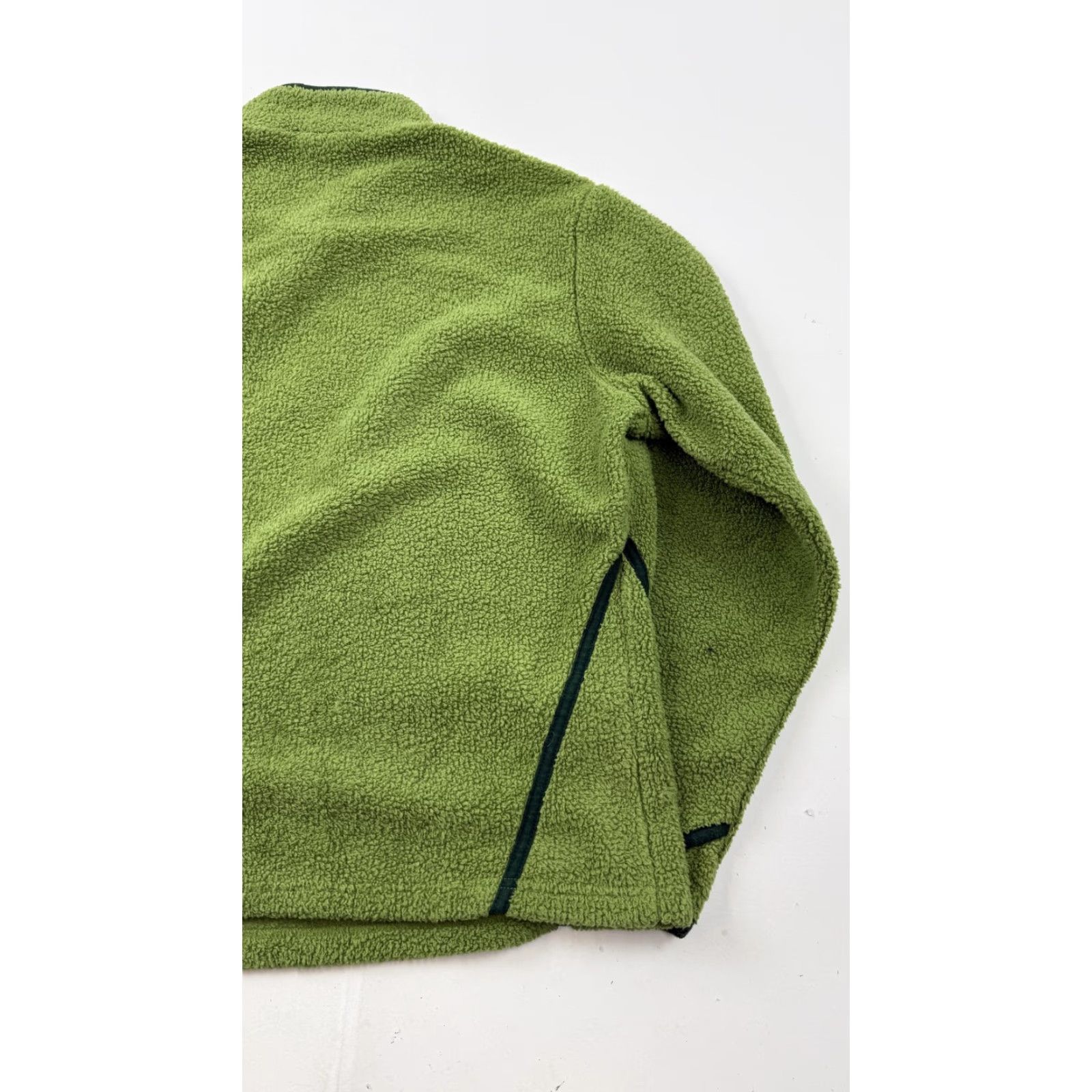 Vintage Columbia Sweater Womens XL Green V-Neck Fleece Pullover Sherpa Cozy Casual Shirt? Size XL / US 12-14 / IT 48-50 - 7 Thumbnail