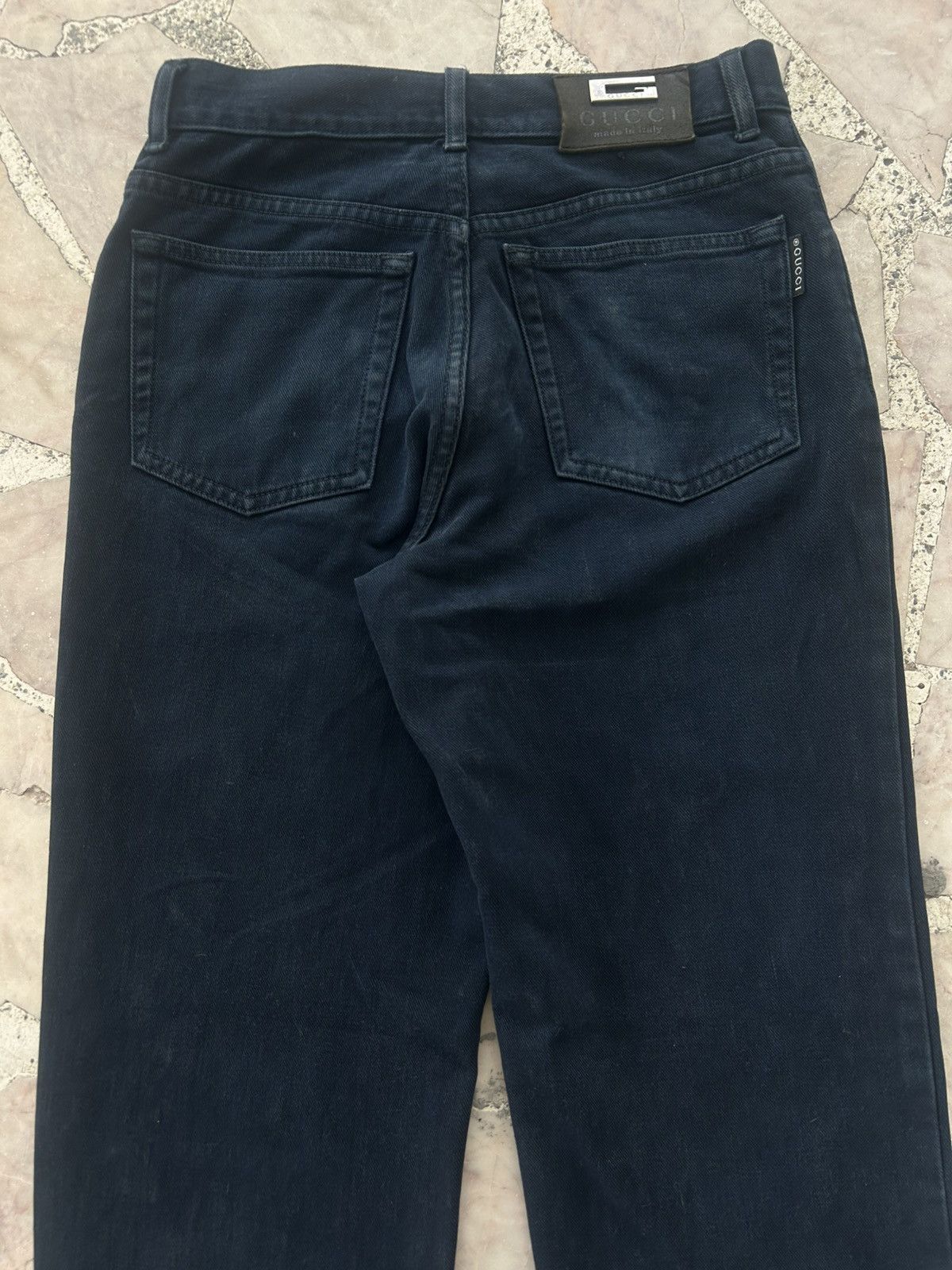 Gucci Gucci Vintage Straight Cut Dark Blue Denim Size US 30 / EU 46 - 9 Thumbnail