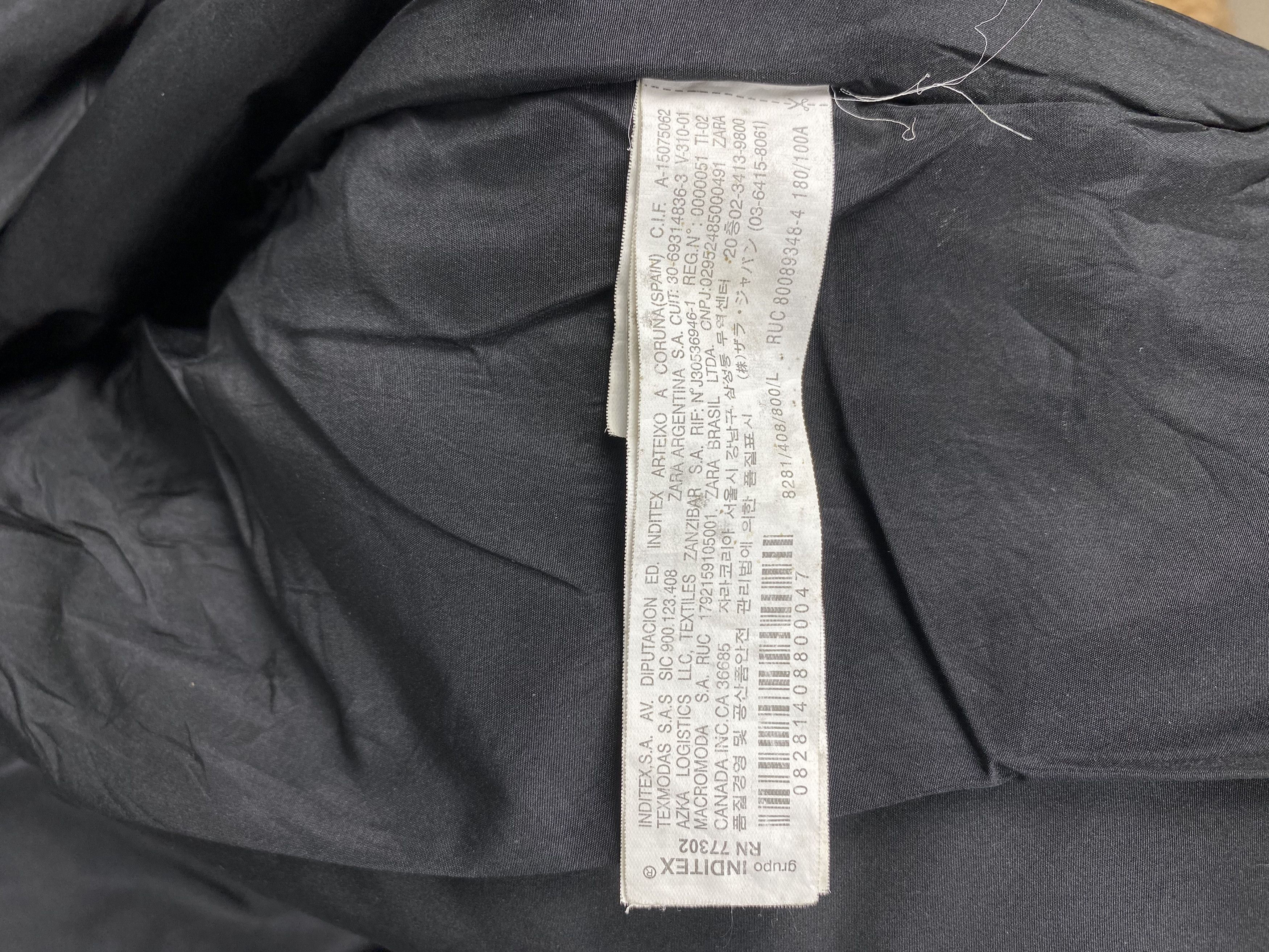 Zara Vintage ZARA Zip Up Black Light Jacket Size US L / EU 52-54 / 3 - 8 Thumbnail