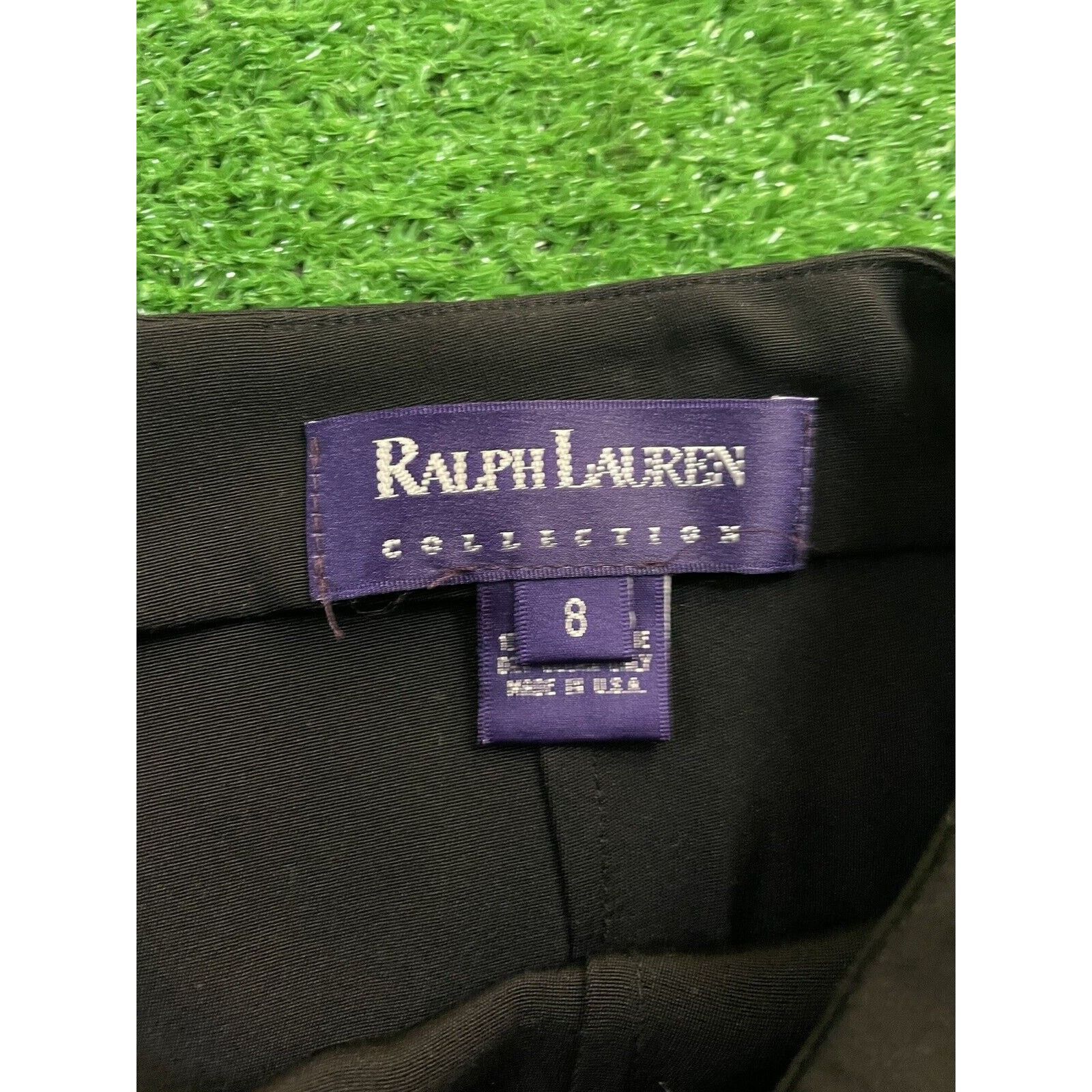 Ralph Lauren Vintage Ralph Lauren Purple Label Silk 8 Black 27 Pants USA Size 30" / US 8 / IT 44 - 3 Thumbnail