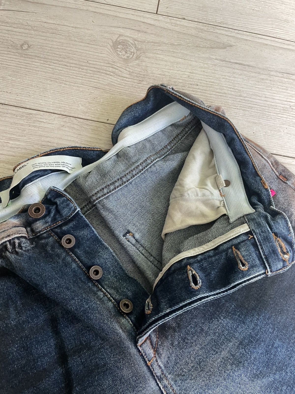 Off-White Off-White Oil-washed denim pants Size US 34 / EU 50 - 18 Thumbnail