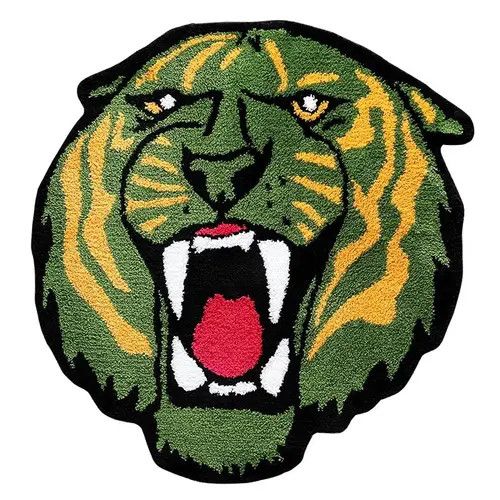 Designer Green Tiger Mat Home Size ONE SIZE - 4 Thumbnail
