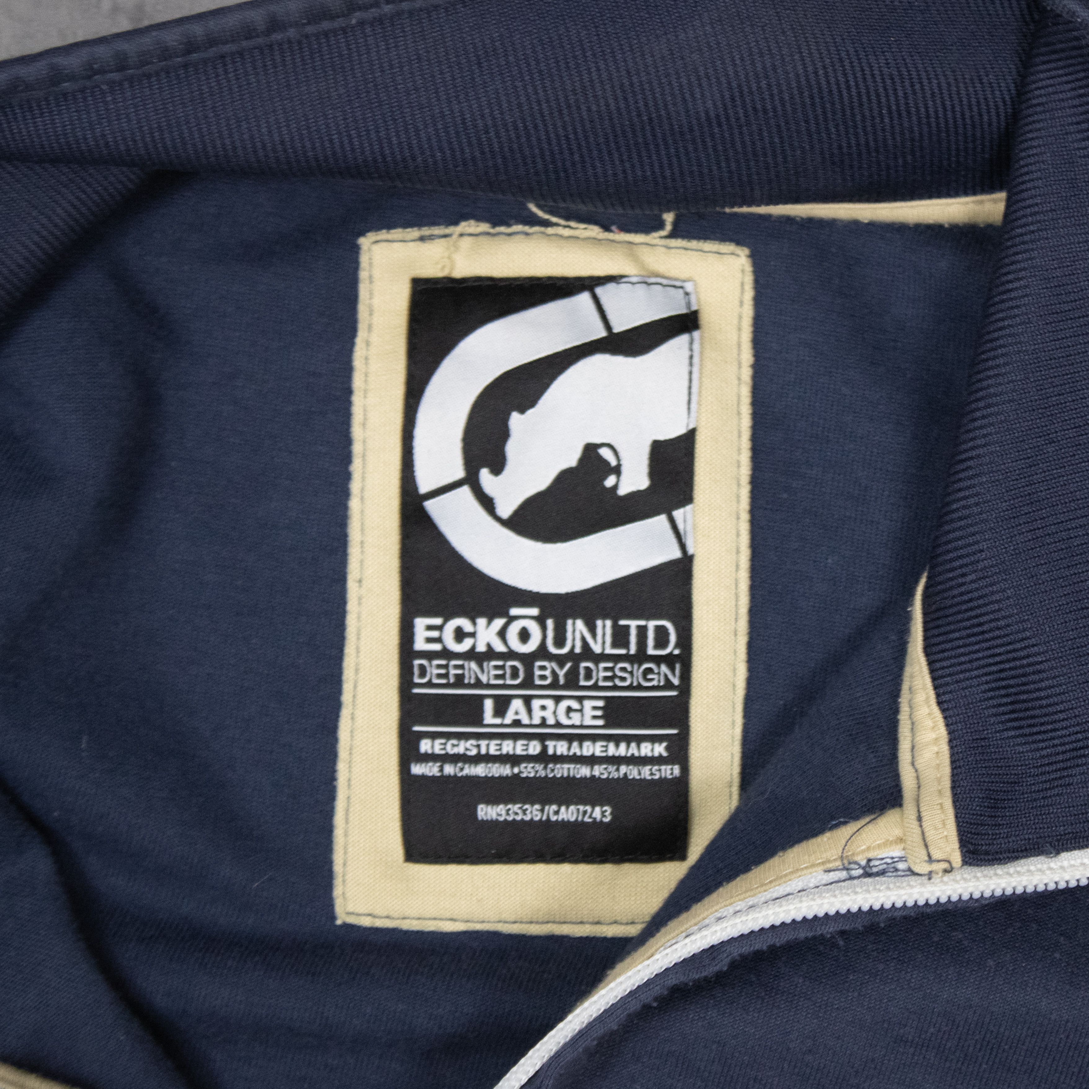 Ecko Unltd. Y2K 2000's 00's Ecko Unlimited Tri Color Baggy Track Sweater Size US M / EU 48-50 / 2 - 6 Thumbnail
