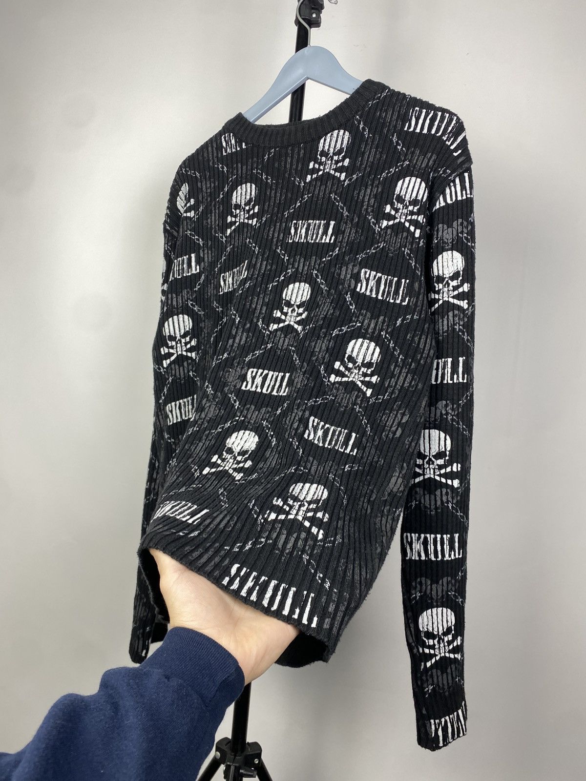 Vintage 00s Miami Ink Gothic Opium Skull Hardy Overprint Shirt Size US M / EU 48-50 / 2 - 3 Thumbnail