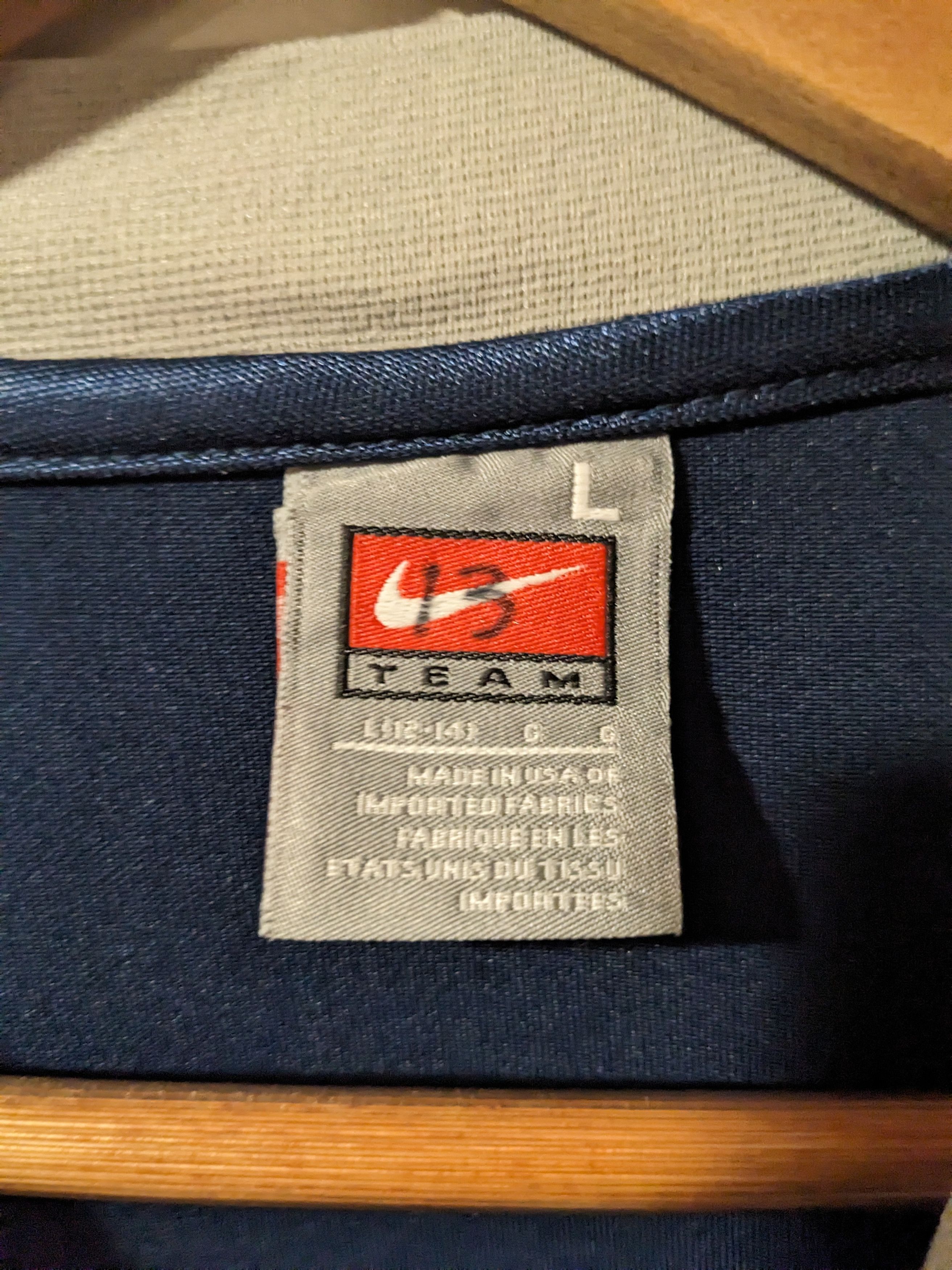 Nike × Vintage Vintage Y2K Penn State Nike Blue Large Thermal Long-Sleeve Size US L / EU 52-54 / 3 - 4 Thumbnail