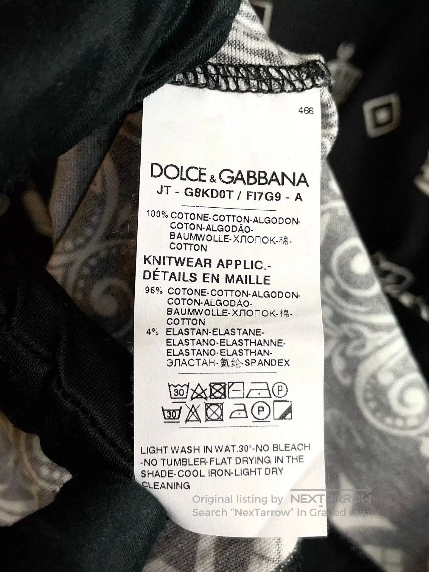 Dolce & Gabbana Dolce & Gabbana Black Crown Print T. Size US S / EU 44-46 / 1 - 9 Thumbnail