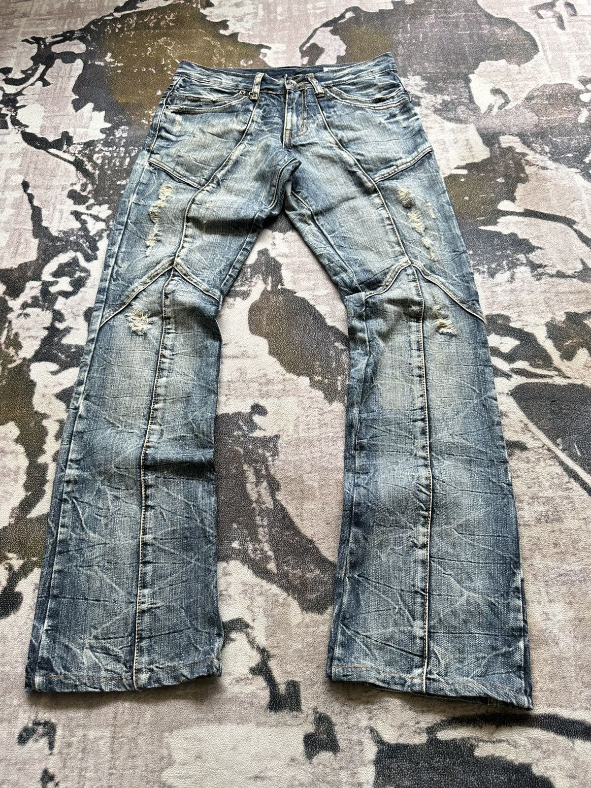 semanticdesign Early 00’s Semanticdesign mudmax paneled jeans Size US 30 / EU 46 - 3 Thumbnail