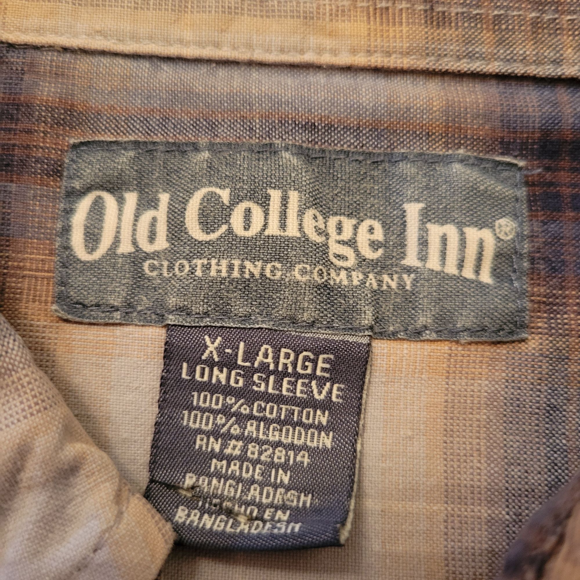 Vintage Old College Inn XL Plaid Button Up Shirt Long Sleeve Cotton Size US XL / EU 56 / 4 - 3 Thumbnail