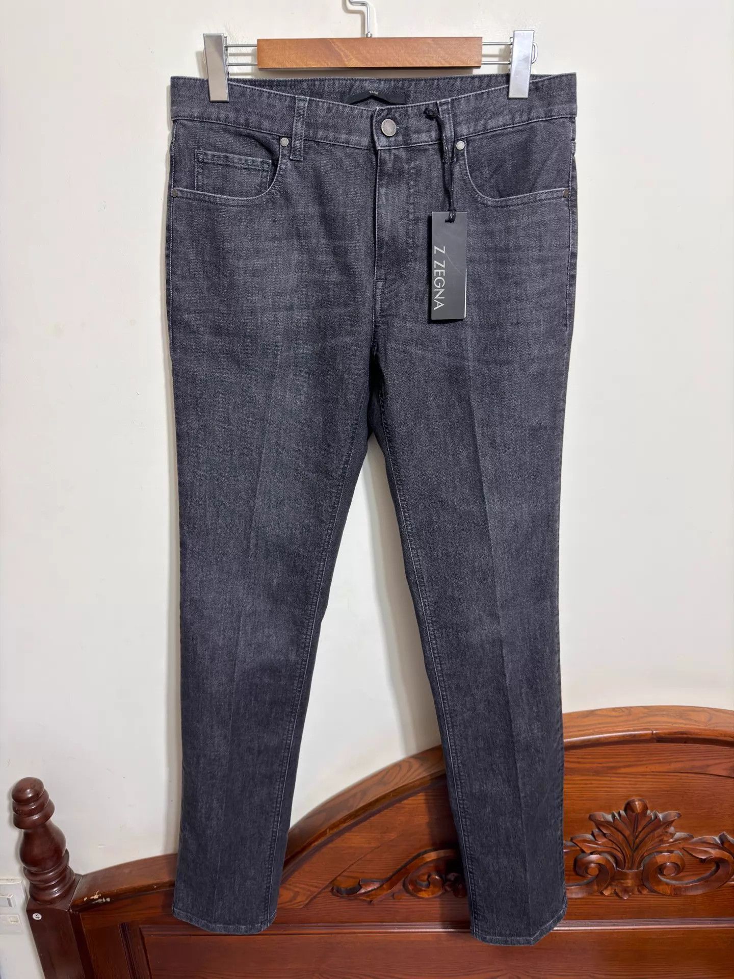 Z Zegna Gray Denim Pants Size 32 Size US 32 / EU 48 - 1 Thumbnail