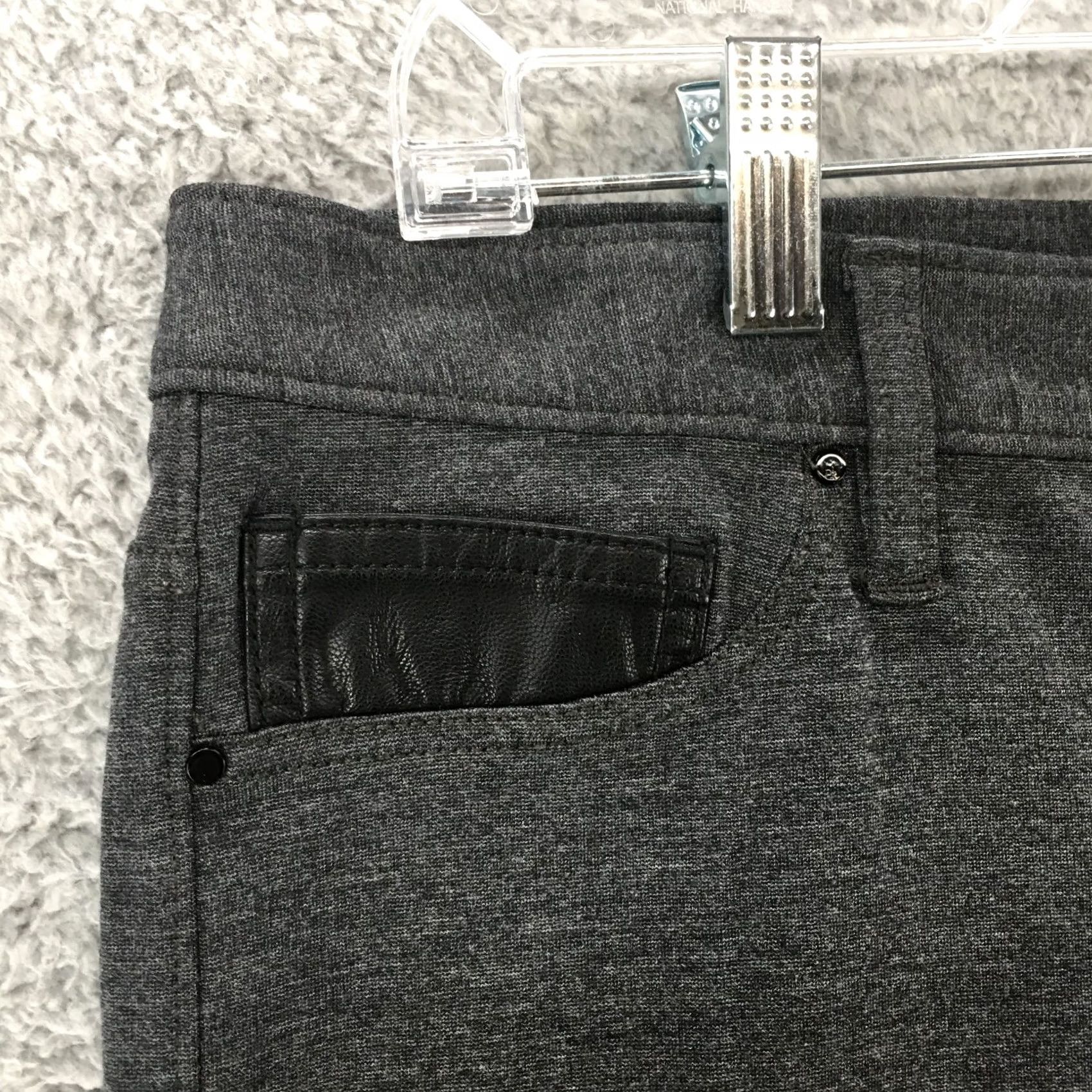Calvin Klein Calvin Klein & Co Pants Womens 14 Gray Slim Fit Straight Leg Mid Rise Casual Shirt? Size 36" / US 14 / IT 50 - 3 Thumbnail