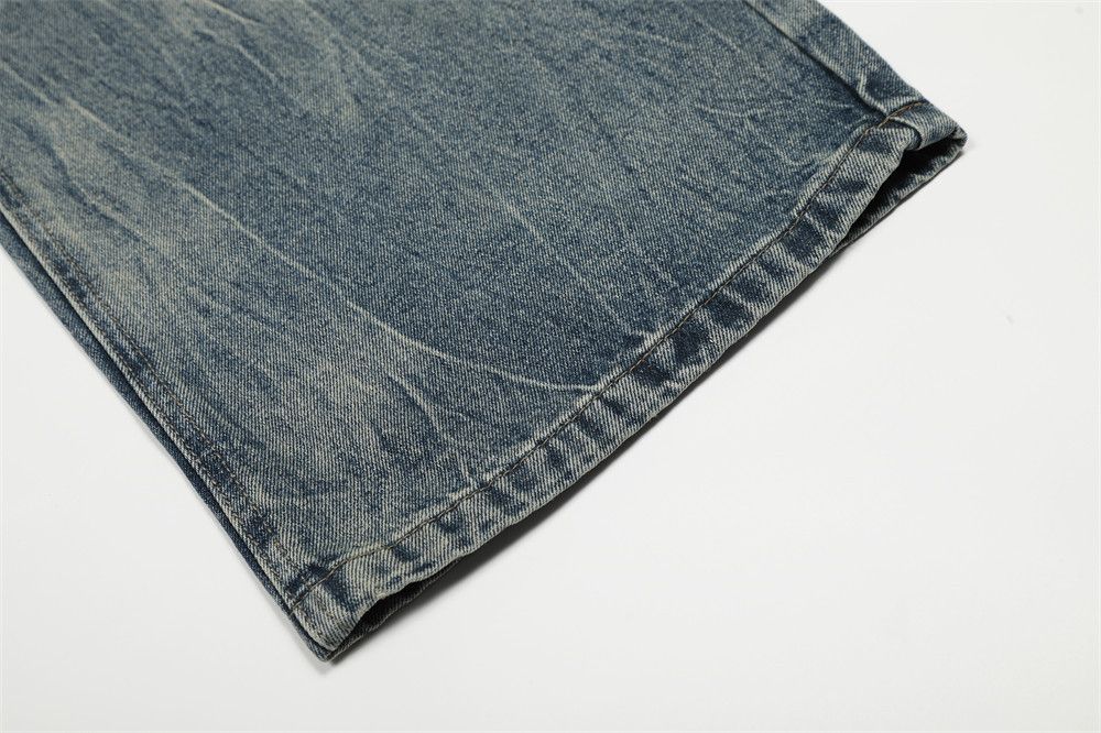 Jean Men's loose retro punk washed distressed scimitar jeans Size US 32 / EU 48 - 6 Thumbnail