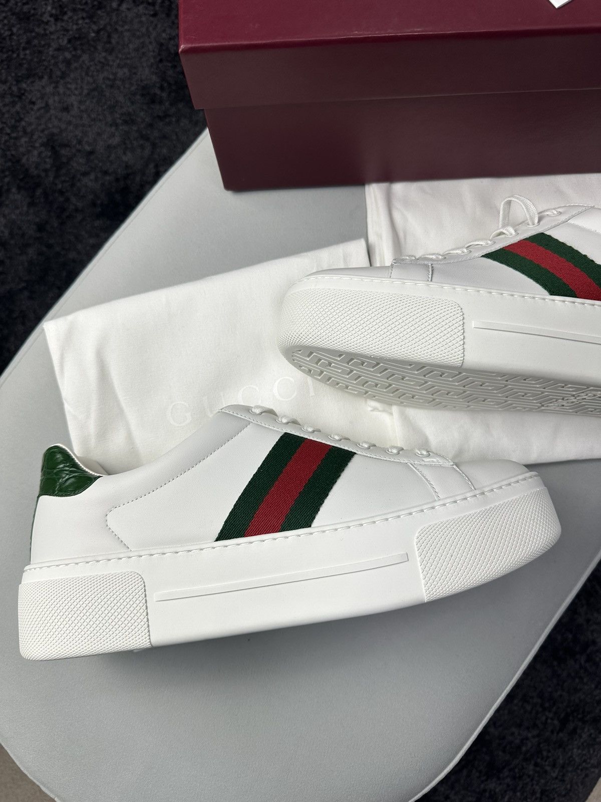 Gucci Gucci ACE Sneakers High Sole White Color Size 41 NEW Size US 8 / EU 41 - 3 Thumbnail