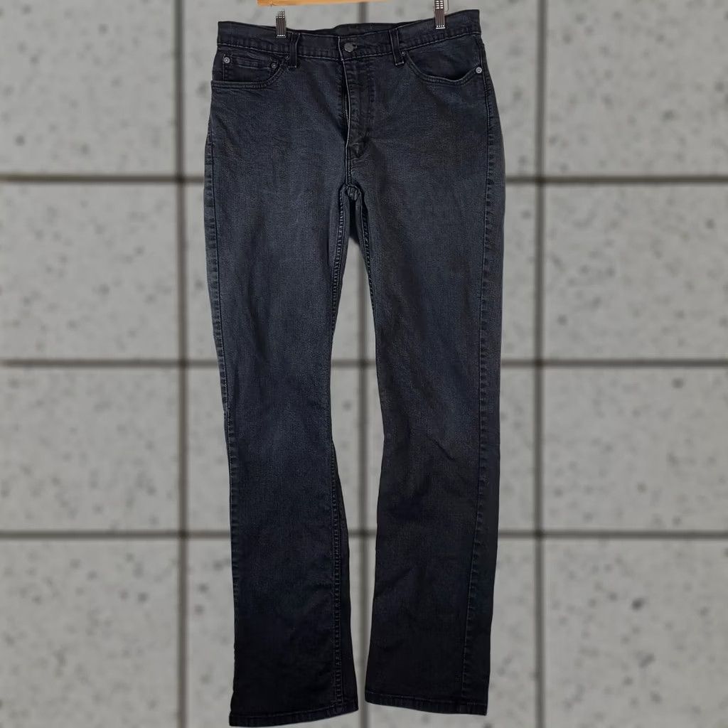 Levi's Levi’s 514 Jeans Men 36x36 Black Denim Straight Regular Mid Jeans Zip 5-Pocket Logo Stonewashed? (No, keep original) Size US 36 / EU 52 - 1 Thumbnail