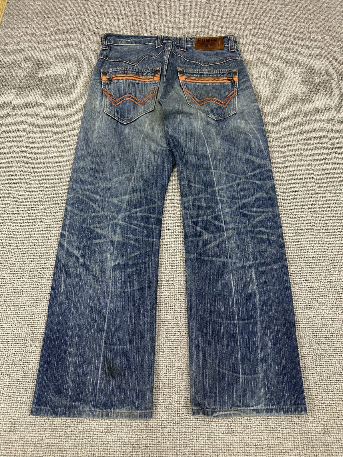 Edwin Vintage Edwin Exclusive Faded Thrash Denim 30x30 D768 Size US 30 / EU 46 - 4 Thumbnail