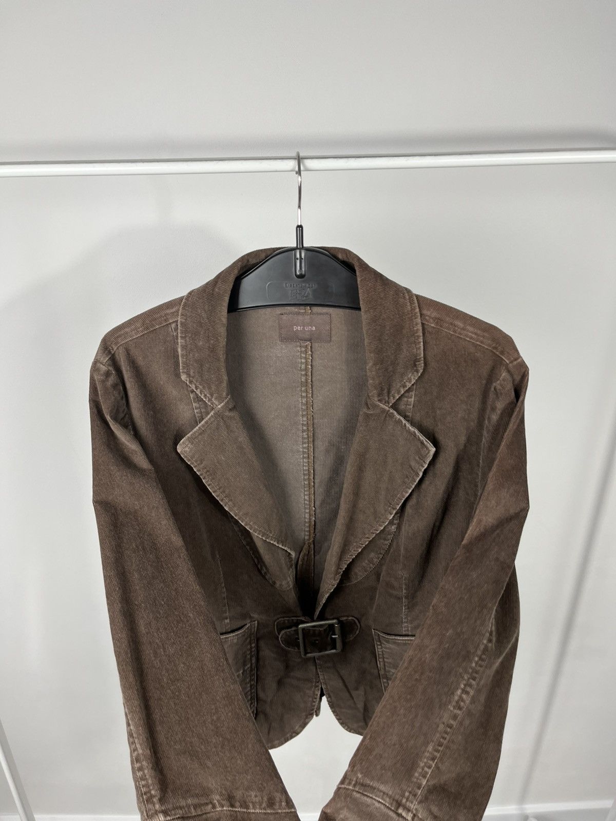 Other Vintage Brown Corduroy Womens Jacket Belted Blazer Size M / US 6-8 / IT 42-44 - 10 Thumbnail