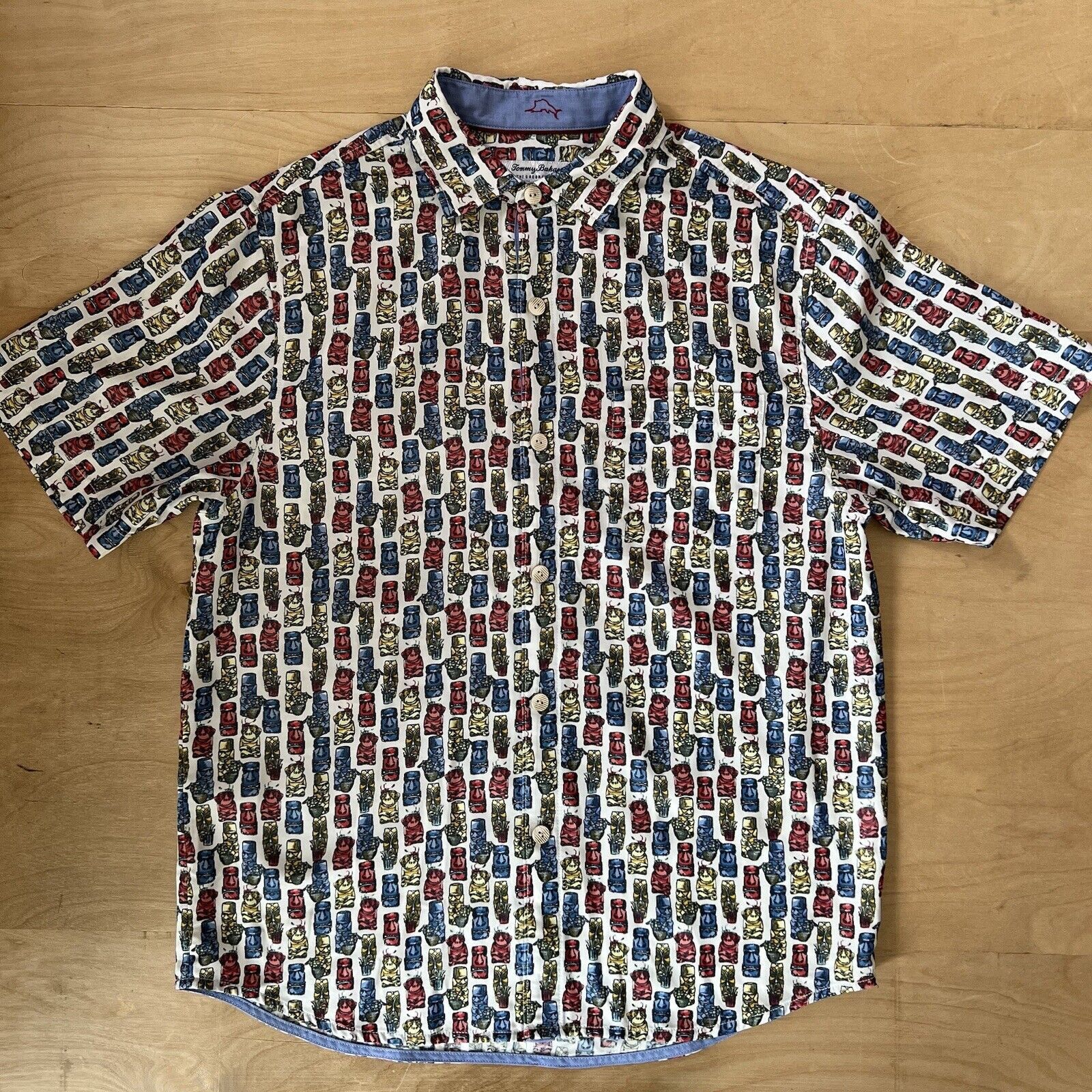 Tommy Bahama Tommy Bahama Coconut Point Shirt M Multicolor Tiki Hawaiian Size US M / EU 48-50 / 2 - 2 Thumbnail