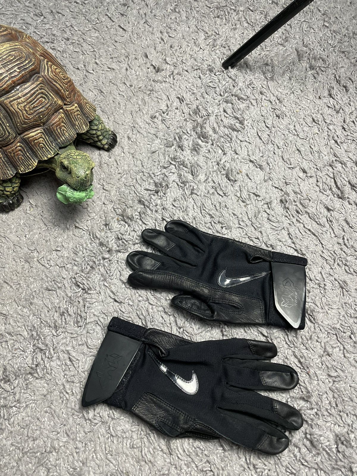 Nike Nike MVP Edge Baseball Gloves Black Swoosh Drill y2k Size ONE SIZE - 4 Thumbnail