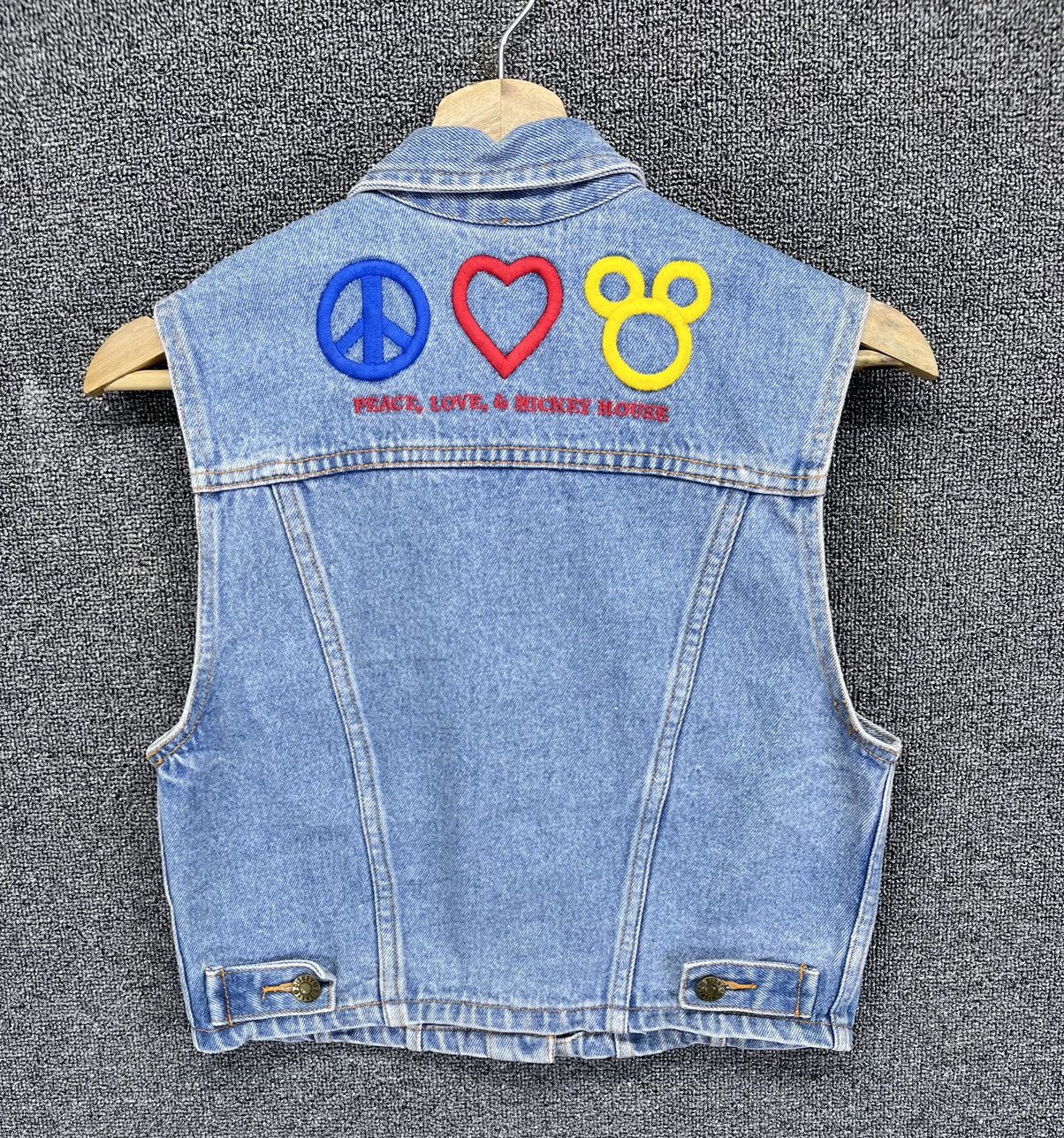 Disney Disney Mickey Mouse Rare Denim Vest Size XS / US 0-2 / IT 36-38 - 4 Thumbnail