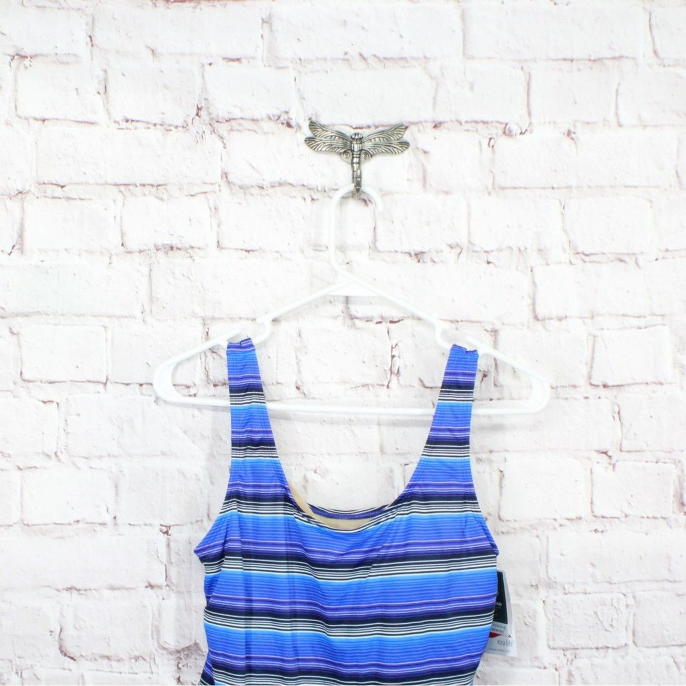 L.L. Bean × Swims LL Bean Striped Tankini Sunblocking Swimwear Top Size M / US 6-8 / IT 42-44 - 2 Thumbnail