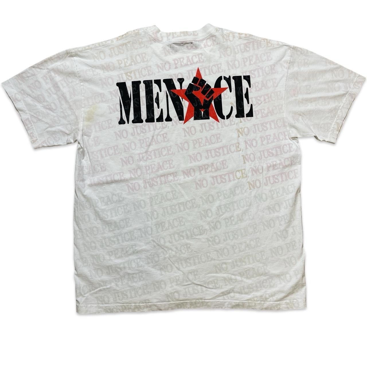 Designer MENACE “No Justice No Peace” heat reactive tee Size US XL / EU 56 / 4 - 7 Thumbnail