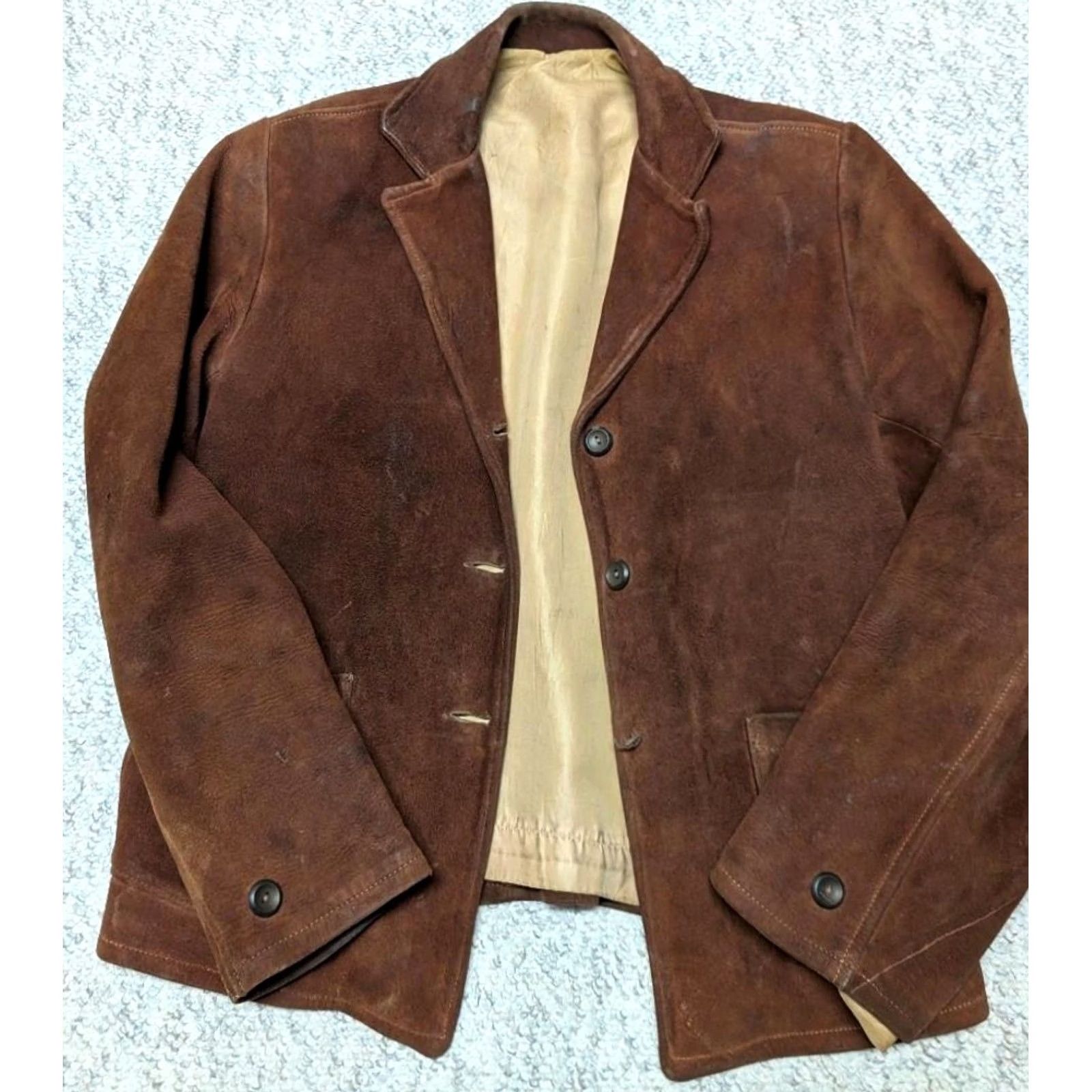 Vintage VINTAGE DEERSKIN suede leather M western ROCKABILLY blazer jacket Women Size M / US 6-8 / IT 42-44 - 5 Thumbnail