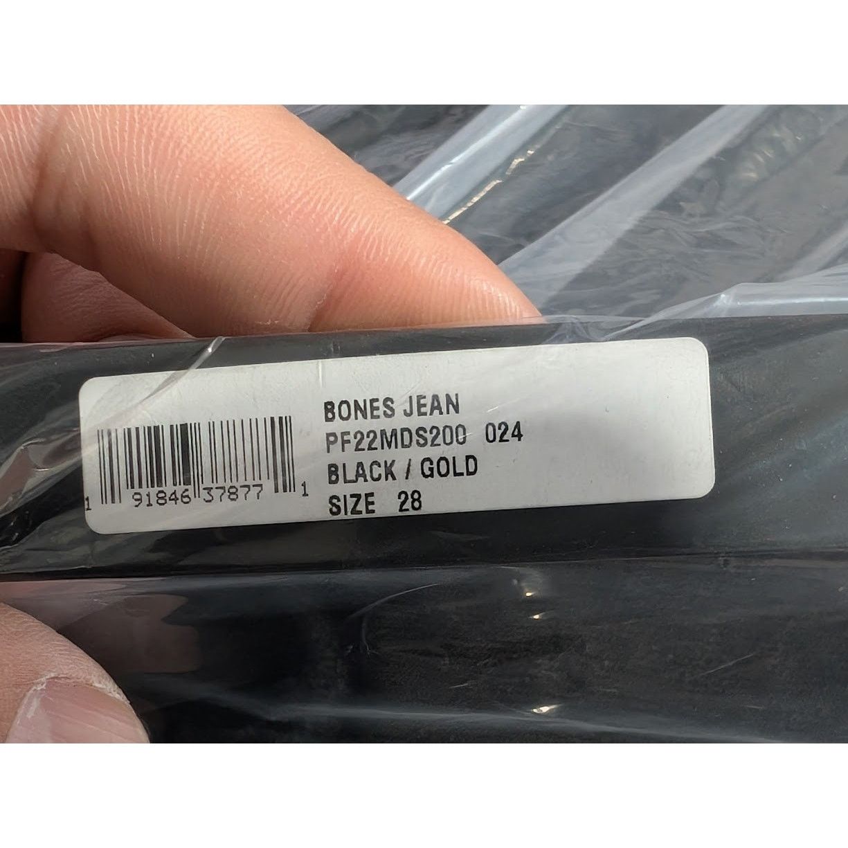 Amiri o1rshd1 Bones Jeans in Black/Gold Size US 28 / EU 44 - 20 Thumbnail