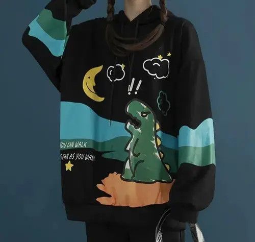 Cartoon Network × Japanese Brand Unisex Cartoon Full Print Sweater Hoodies Jumper Sweatshirt Size US L / EU 52-54 / 3 - 4 Thumbnail