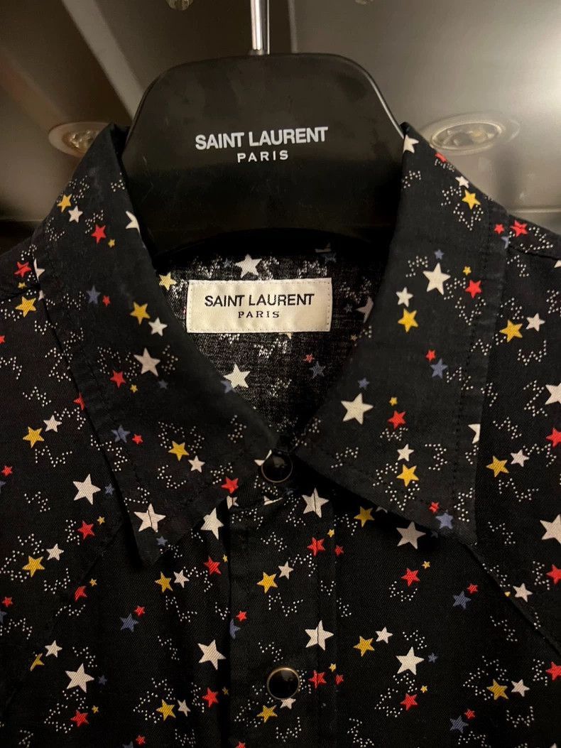 Saint Laurent Paris saint laurent black star print shirt-2507 Size US S / EU 44-46 / 1 - 3 Thumbnail