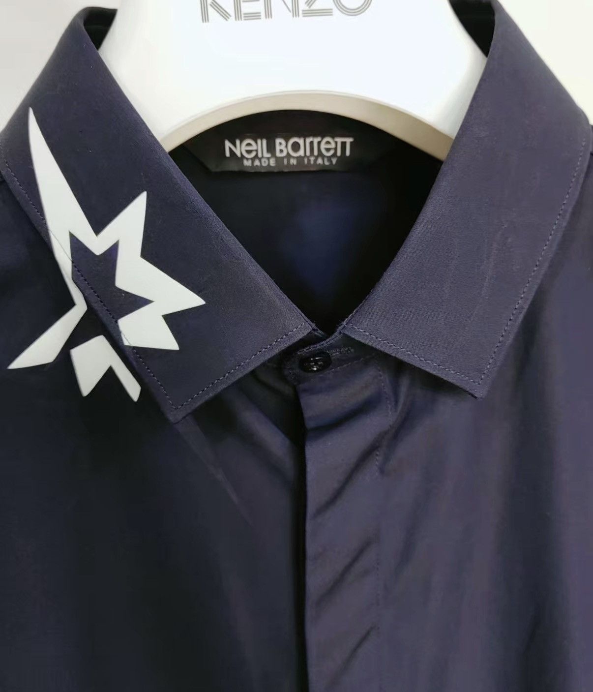 Neil Barrett Neil Barrett 100% Cotton Long Sleeve Shirt J30 Size US S / EU 44-46 / 1 - 3 Thumbnail