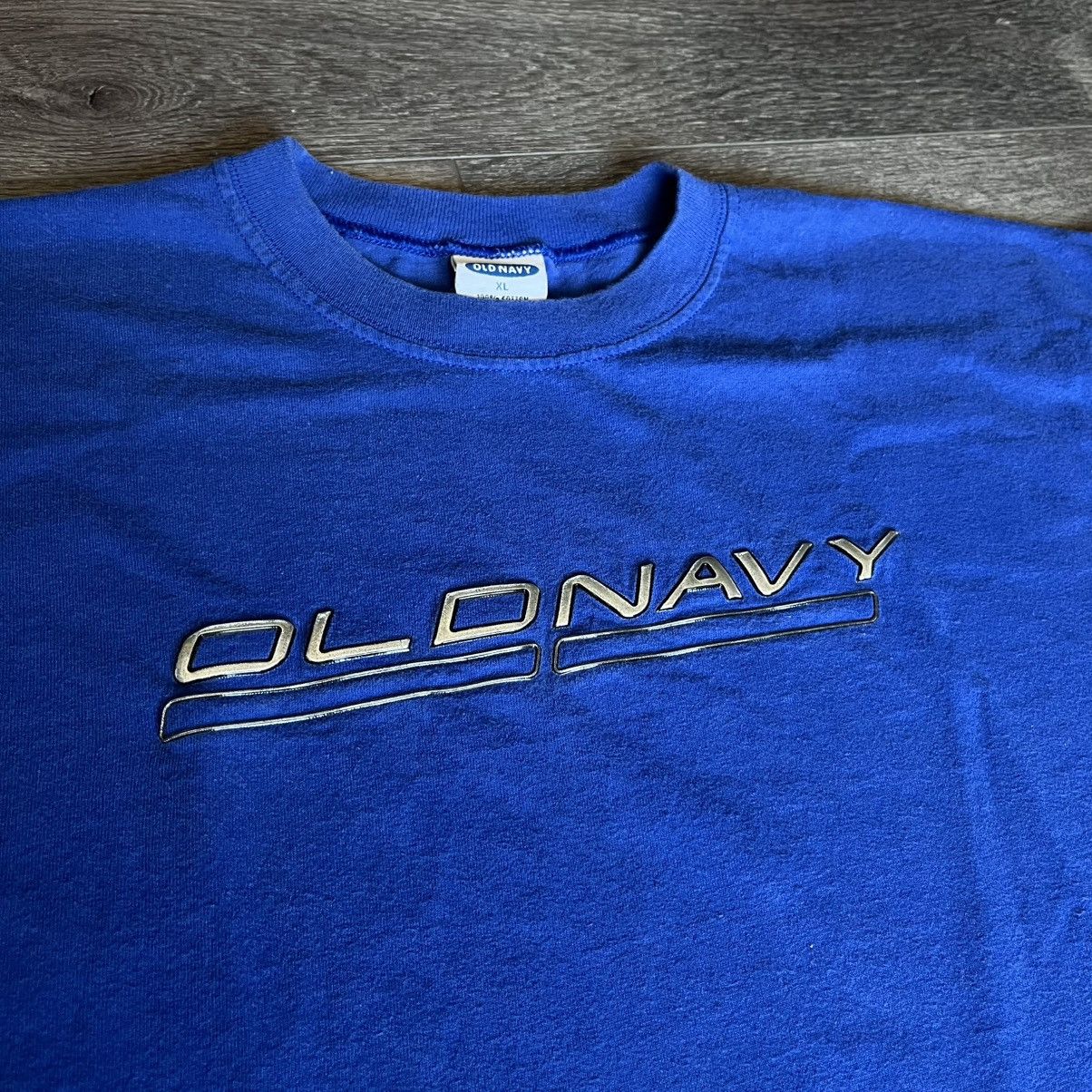 Old Navy Vintage 2000s Old Navy Cyber Y2K Style 3D Spellout Logo Tee Size US XL / EU 56 / 4 - 1 Thumbnail