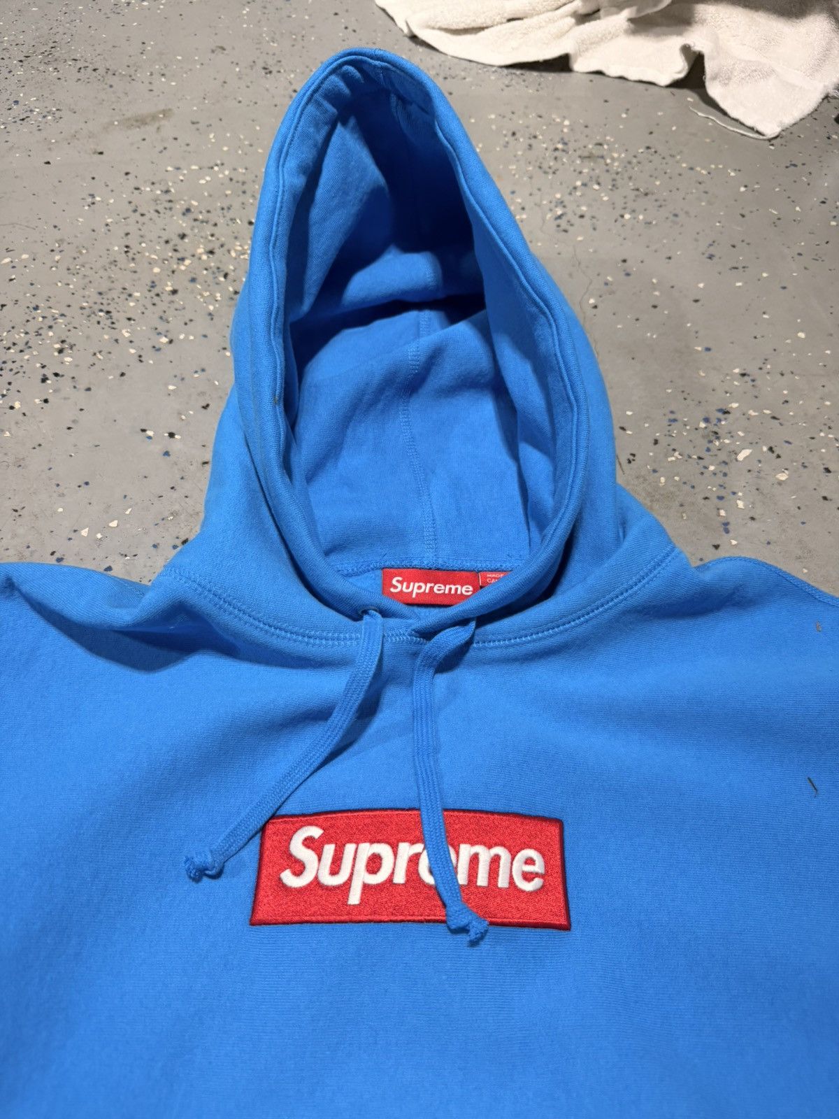 Supreme Small cyan 25 supreme hoodie Size US S / EU 44-46 / 1 - 2 Thumbnail