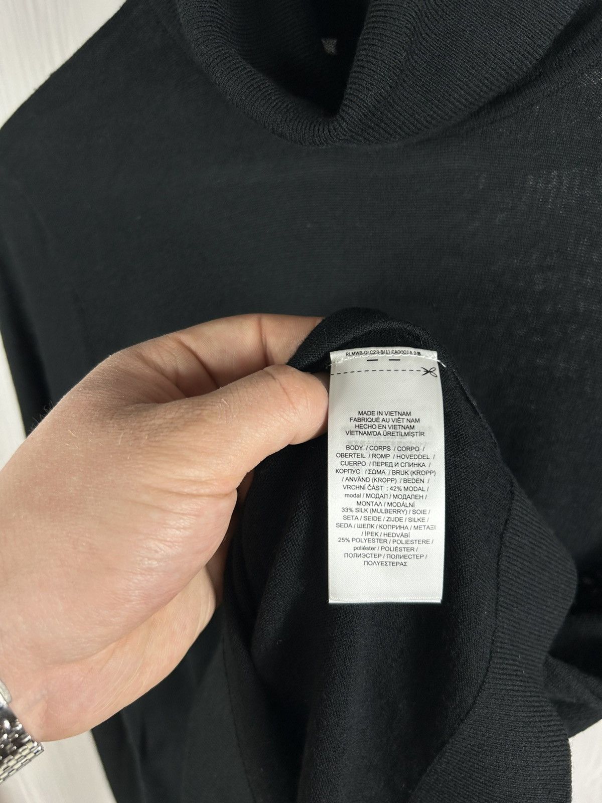 Lauren Ralph Lauren Lauren Ralph Lauren Silk-Blend Turtleneck Sweater Black L Size L / US 10 / IT 46 - 9 Thumbnail