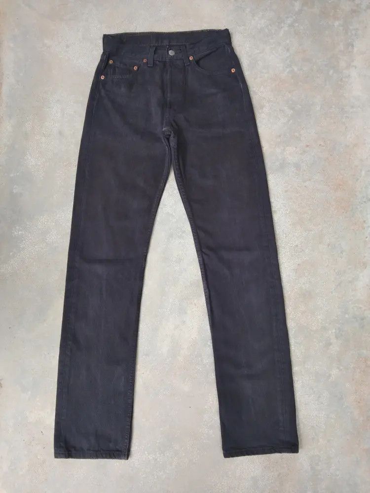 Levi's 90s Vintage Levi's 501 Made In USA Black Jeans 27x33 Size US 27 - 1 Thumbnail