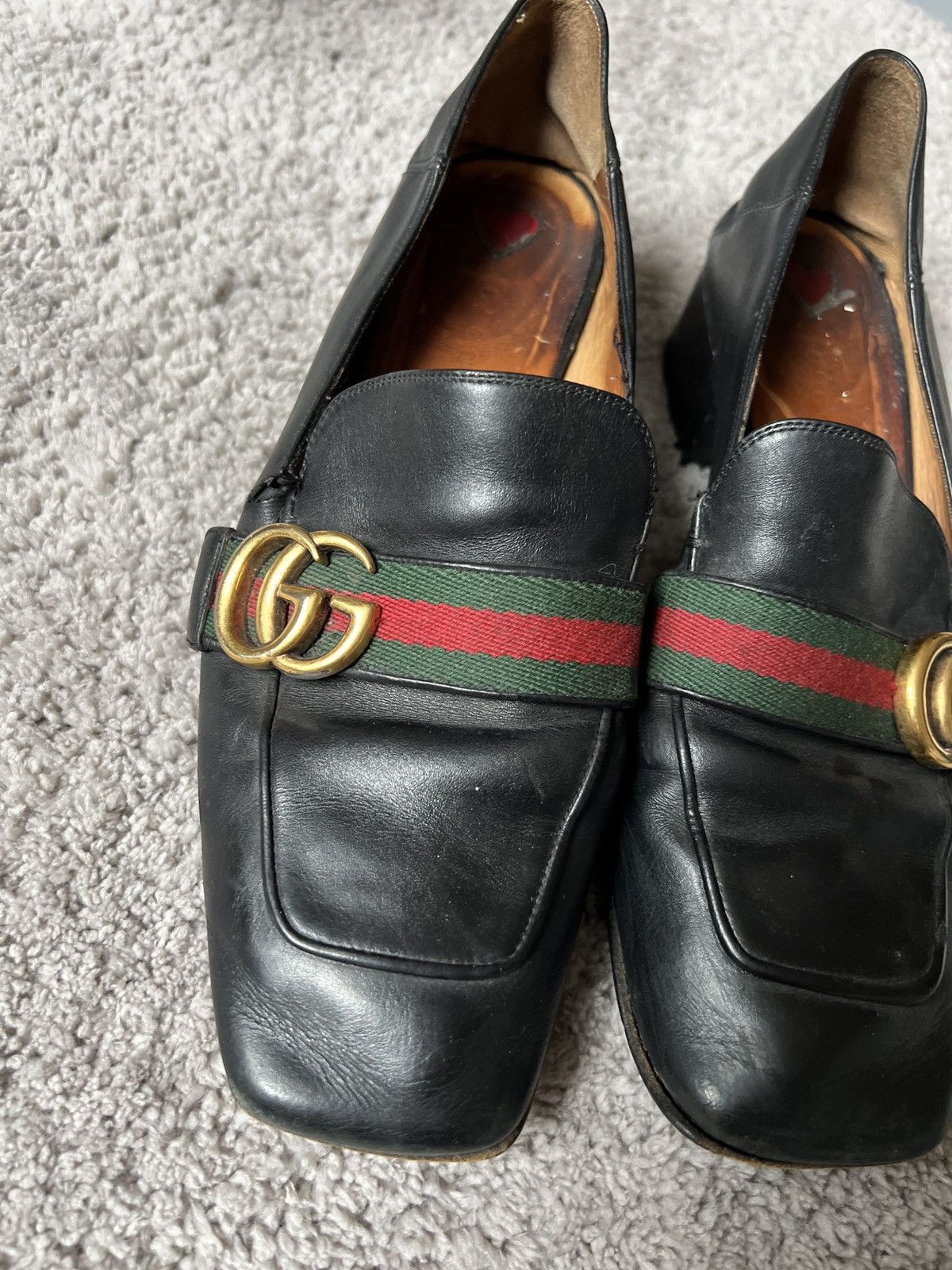 Gucci Gucci Leather Loafers with Double G Size US 6 / EU 39 - 4 Thumbnail