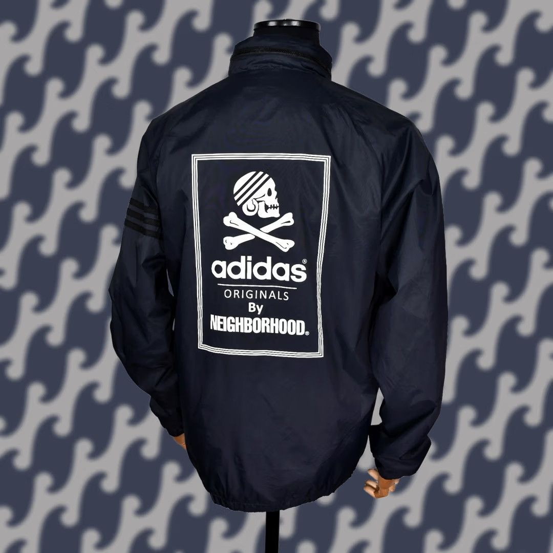 Adidas adidas x Neighborhood Wind Jacket Men's M Black Nylon Windbreaker Jacket Mens M Size US M / EU 48-50 / 2 - 1 Thumbnail