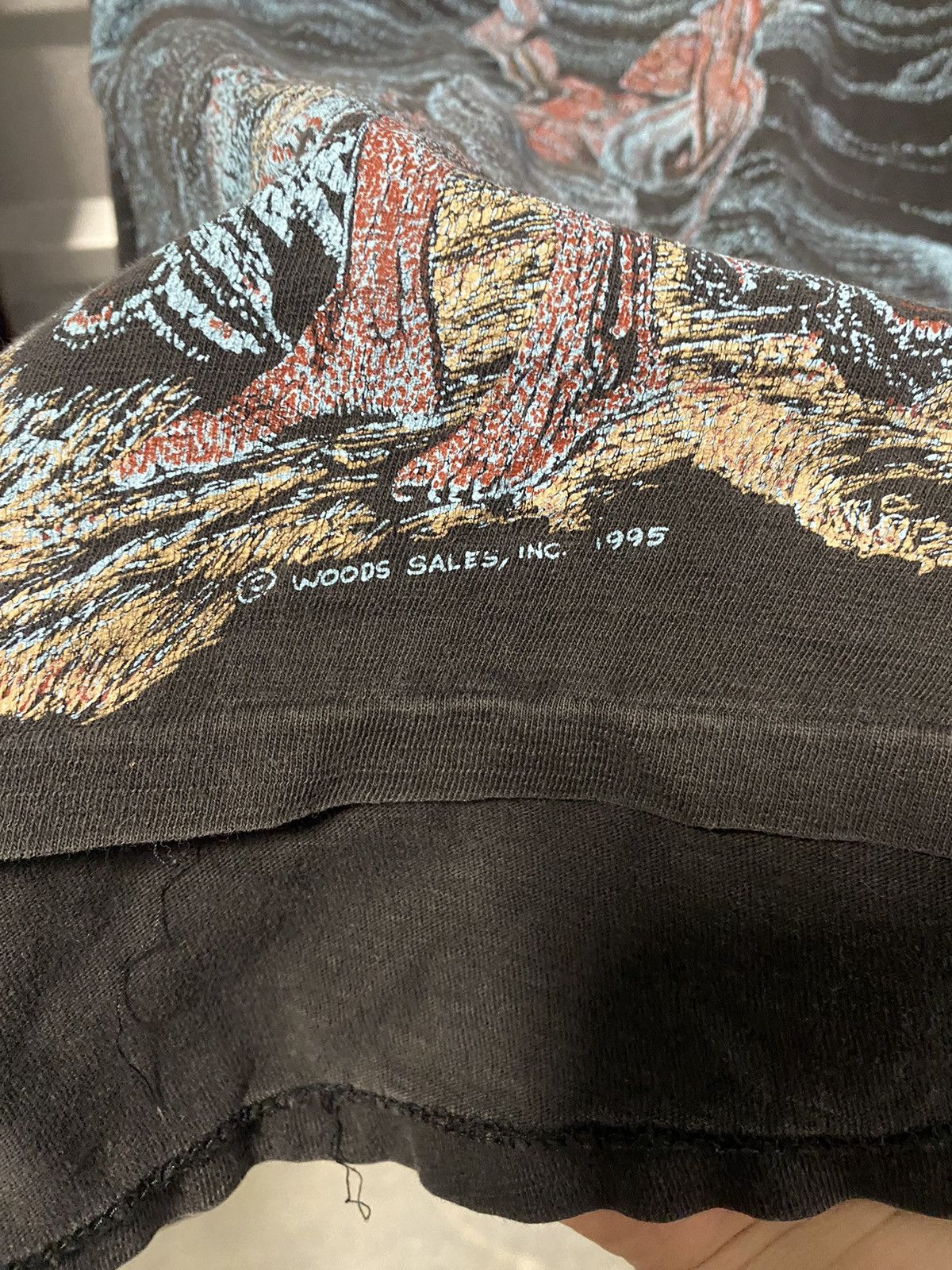 Vintage 1990’s Native American Buffalo AOP Shirt Size US L / EU 52-54 / 3 - 3 Thumbnail
