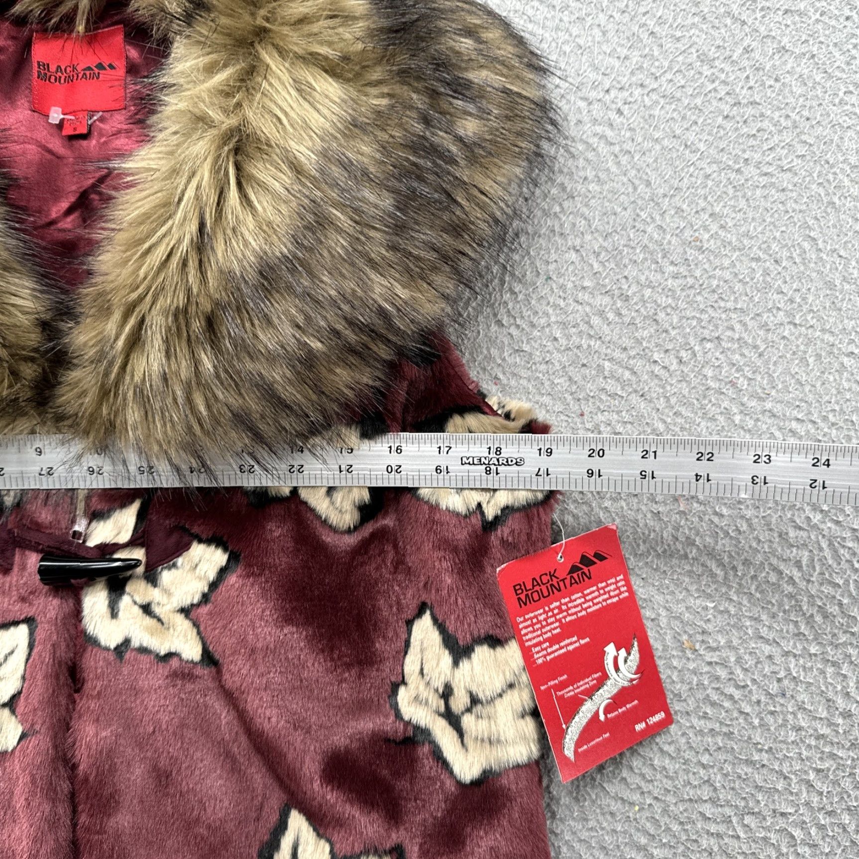 Vintage VINTAGE Black Mountain Vest Shirt Womens Small Black Mountain Faux Fur Trim Full Zip Sleeveless Vest Red Fur Trim New Size S / US 4 / IT 40 - 5 Thumbnail