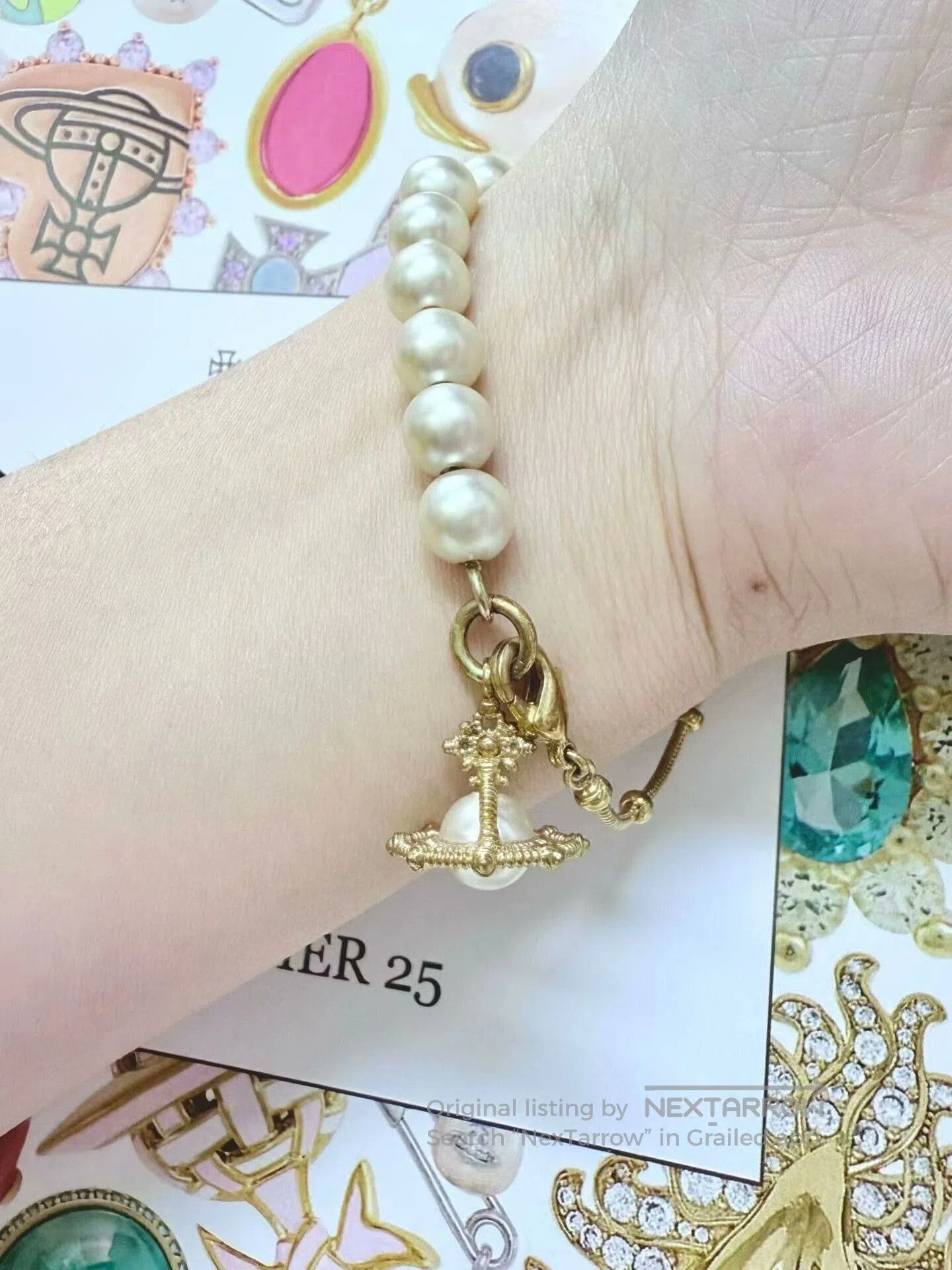 Vivienne Westwood vintage vivienne westwood pearl bracelet. Size ONE SIZE - 6 Thumbnail