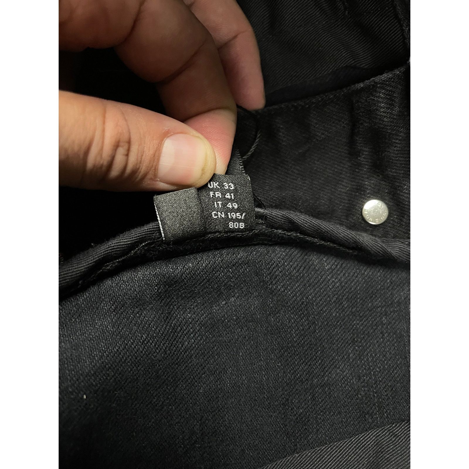 Amiri Amiri Cargo Flare Black 33 Used Size US 33 - 7 Thumbnail