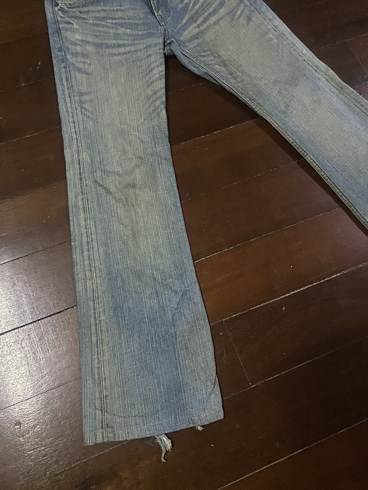 Edwin × Vintage Fire Vintage BOBSON CRACK WASH Dirty Vintage Mud Wash Jeans Size US 32 / EU 48 - 4 Thumbnail
