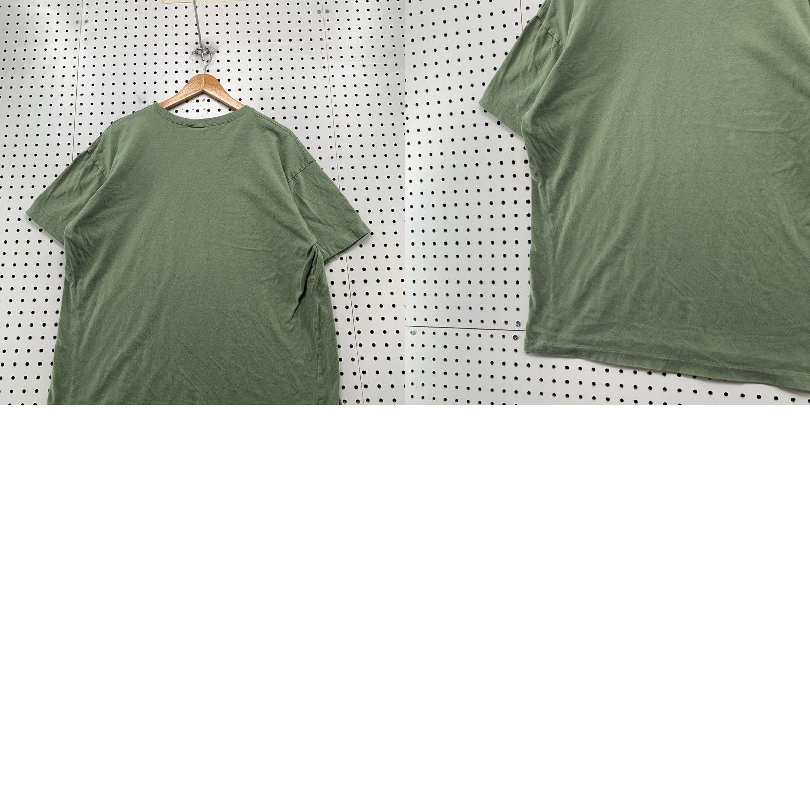 Olive VINTAGE New Zealand Shirt Mens 2XS Olive Green Single Stitch Cotton Crew Neck Short Sleeve 1990s Size US XXS / EU 40 - 10 Thumbnail