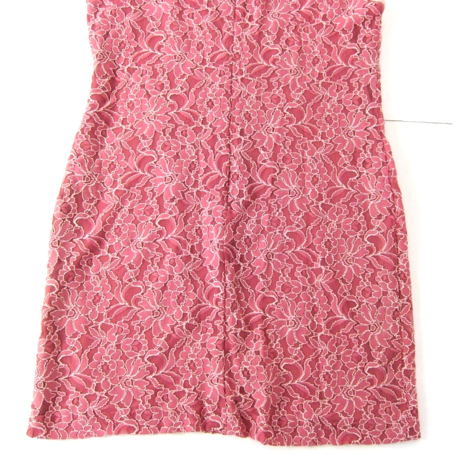 Vintage VINTAGE New York & Company Stretch Floral Pink Cap Sleeve Sheath Shift Dress Large Size L / US 10 / IT 46 - 6 Thumbnail