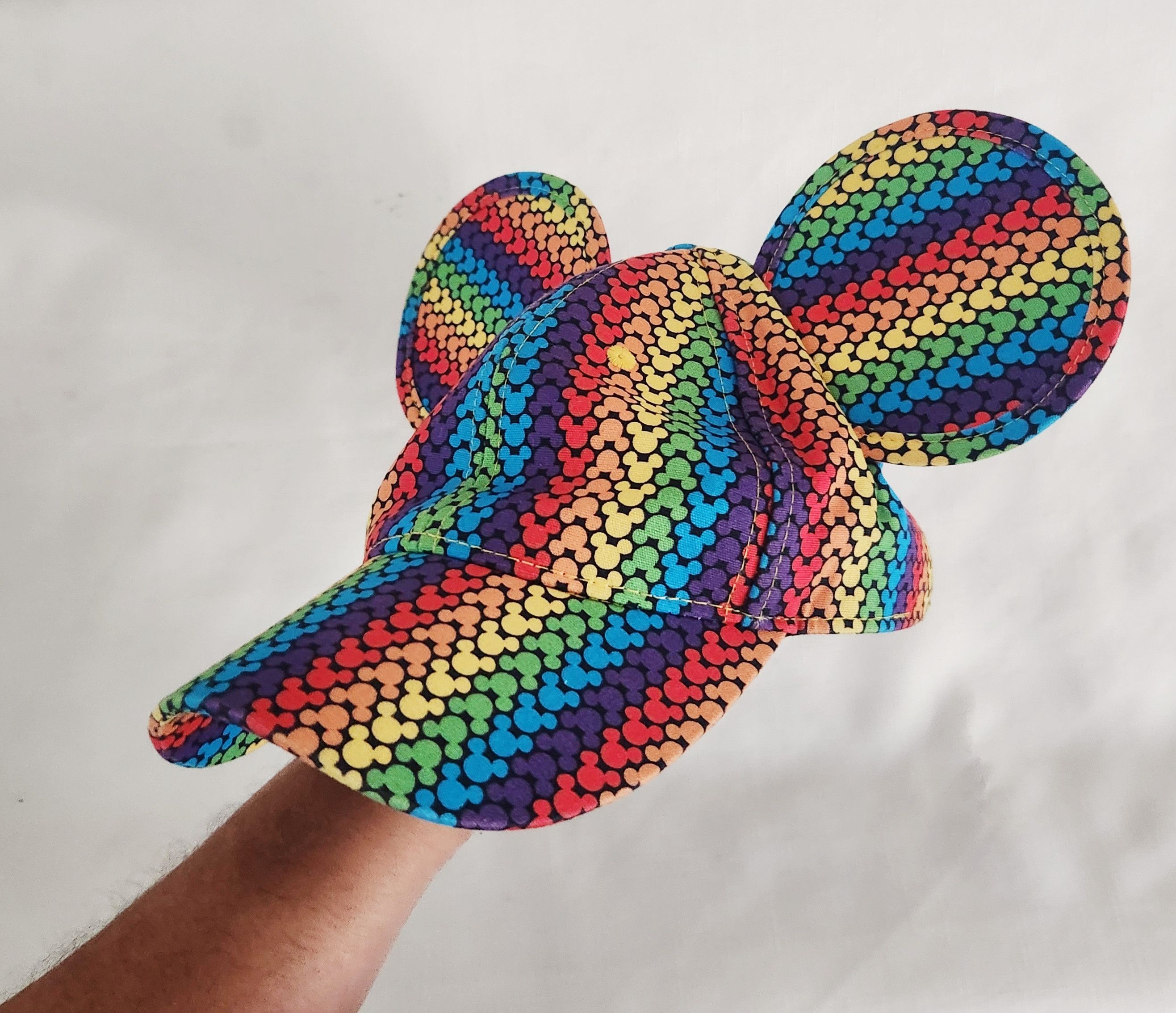 Disney Disney X Cakeworthy Rare RAINBOW Pride MICKEY EARS HAT Size ONE SIZE - 2 Thumbnail