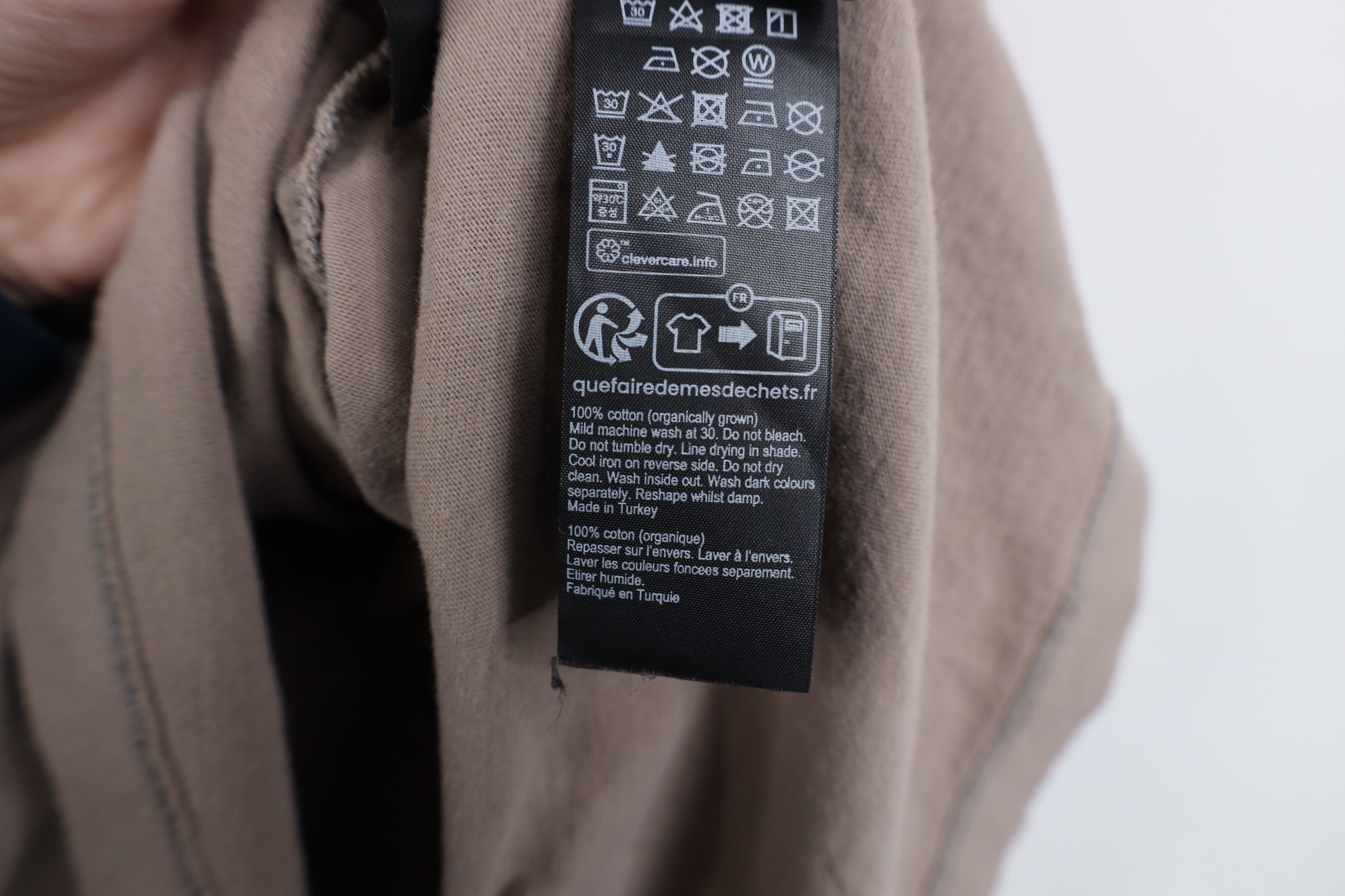 Allsaints Allsaints Organic Cotton Shot Sleeve T-Shirt Beige Size US L / EU 52-54 / 3 - 14 Thumbnail