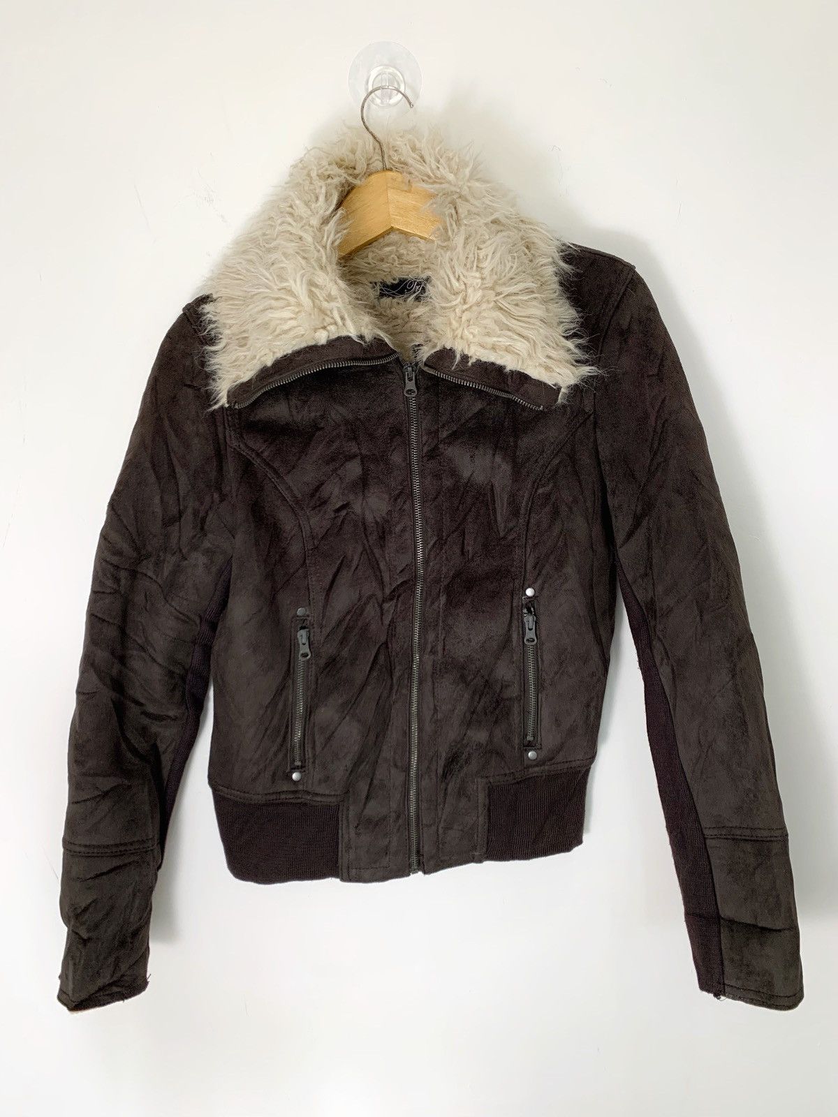 14th Addiction suede faux fur kmrii ifsx lgb vkei style japan jacket Size US XS / EU 42 / 0 - 1 Thumbnail