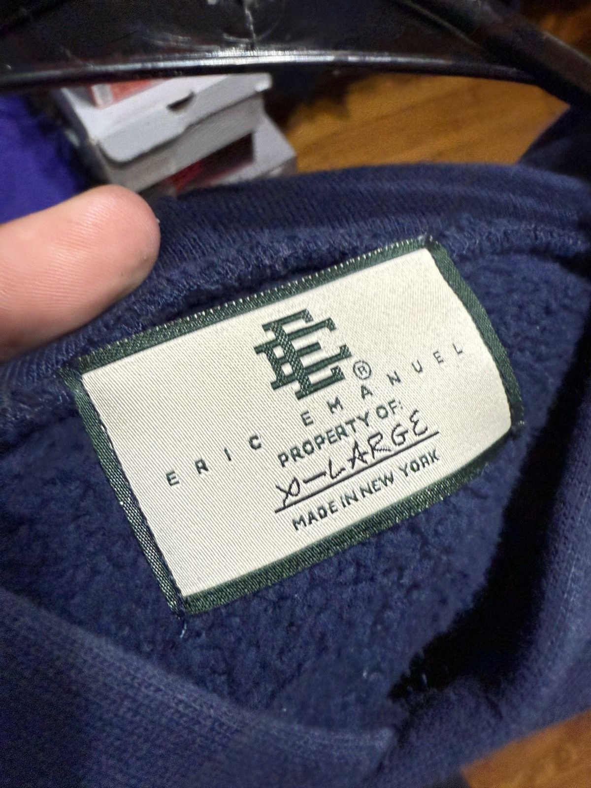 Eric Emanuel Eric Emanuel Hoodie Size XL Navy Size US XL / EU 56 / 4 - 6 Thumbnail