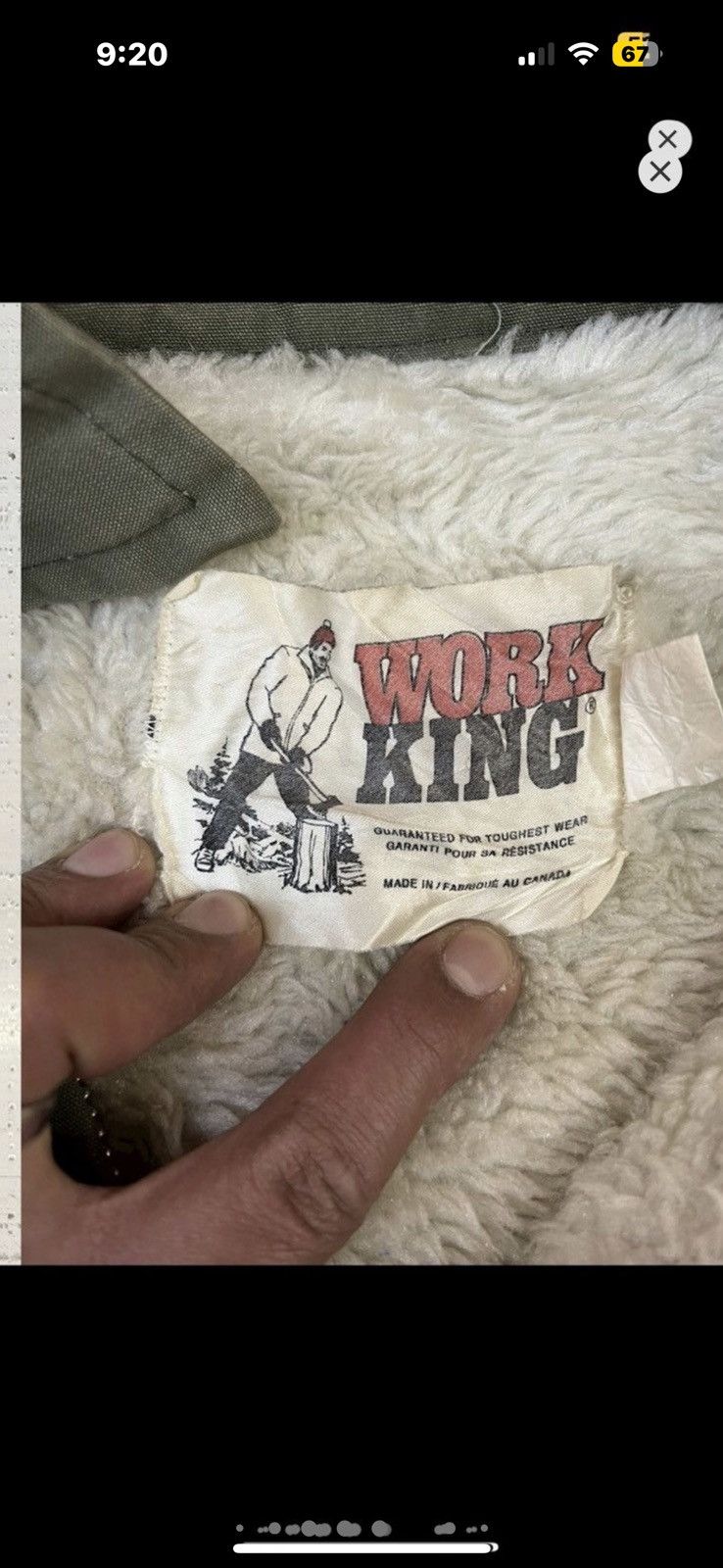 Vintage ***FINAL DROP***RARE HEAVY WORK KING LINED JACKET XXL Size US XXL / EU 58 / 5 - 10 Thumbnail